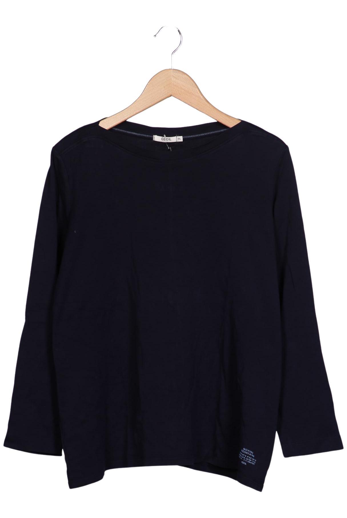 

Cecil Damen Langarmshirt, marineblau, Gr. 46