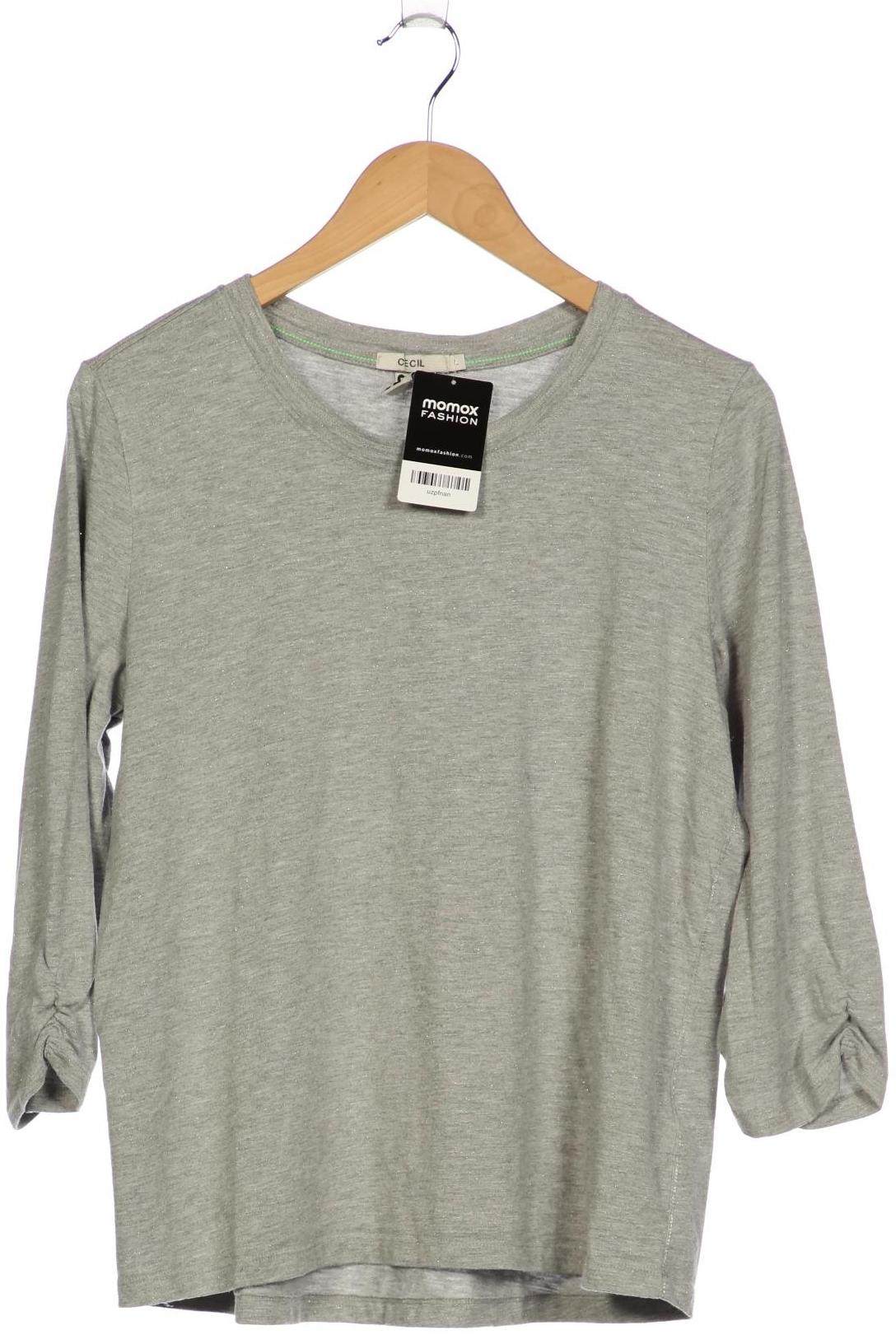 

Cecil Damen Langarmshirt, grau, Gr. 42