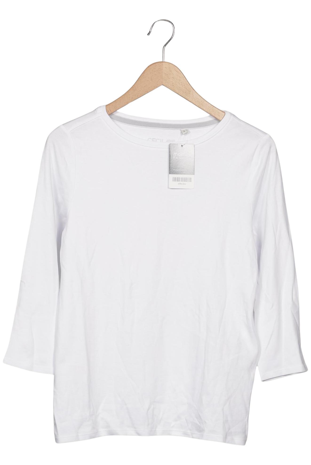 

Cecil Damen Langarmshirt, weiß, Gr. 36