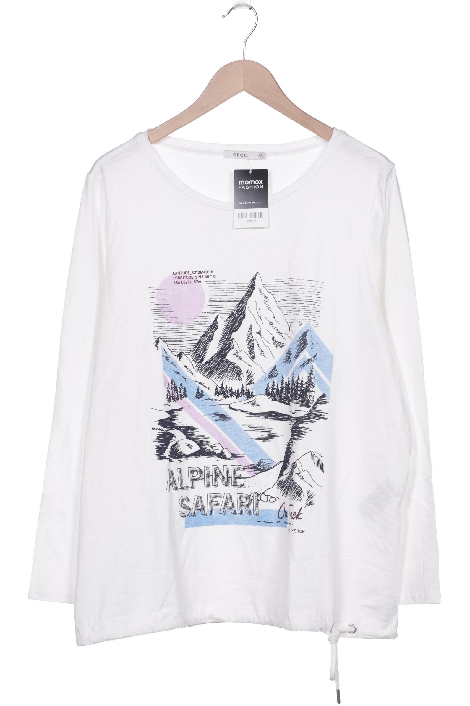 

CECIL Damen Langarmshirt, weiß