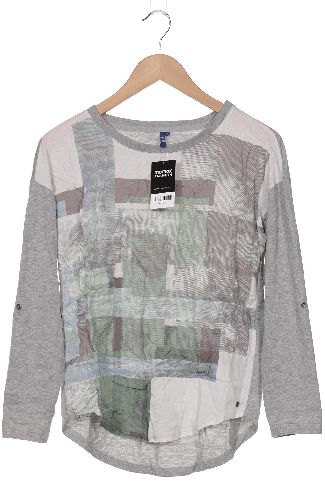 

Cecil Damen Langarmshirt, grau, Gr. 36