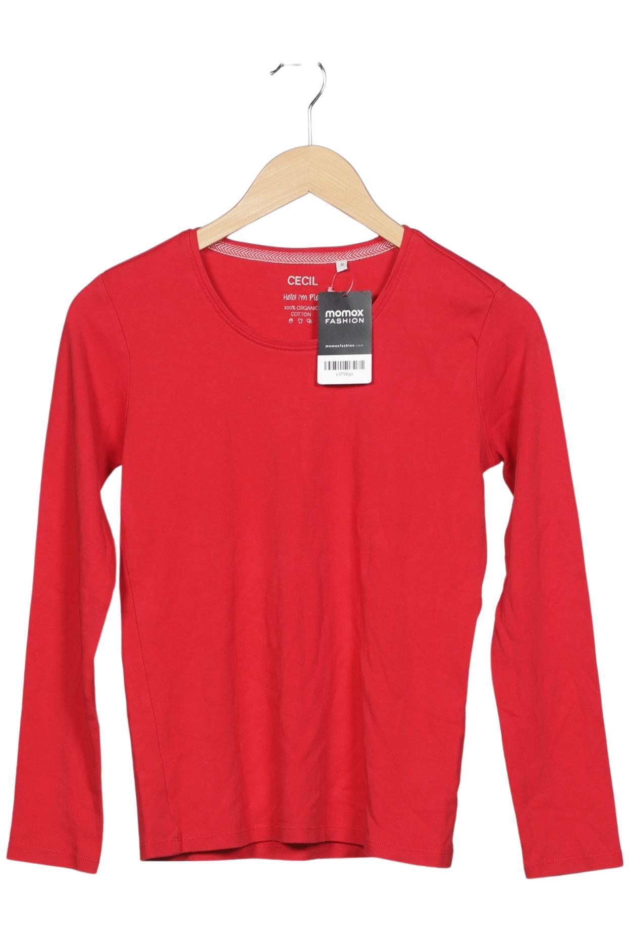 

Cecil Damen Langarmshirt, rot, Gr. 36
