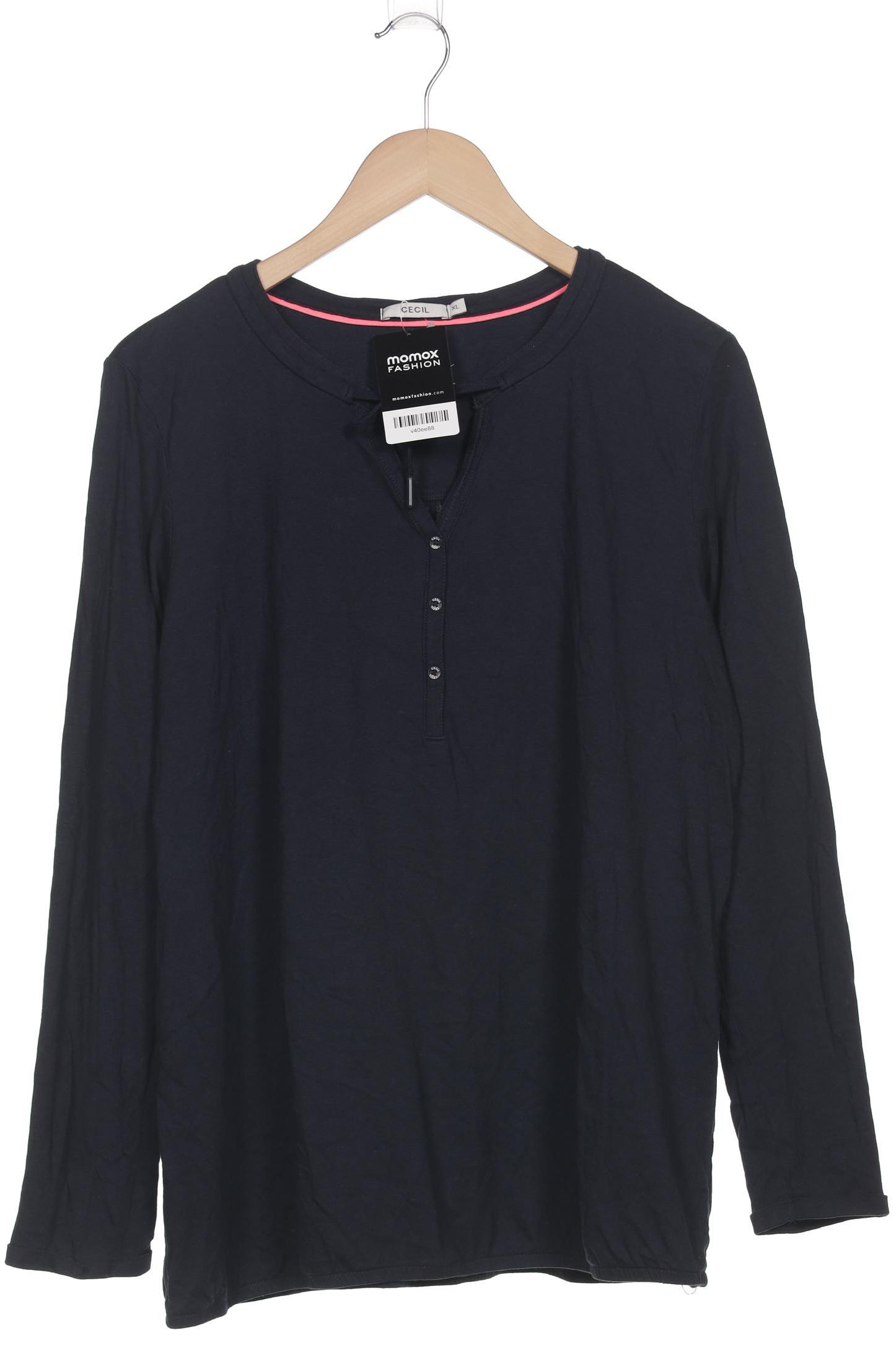 

Cecil Damen Langarmshirt, marineblau, Gr. 44