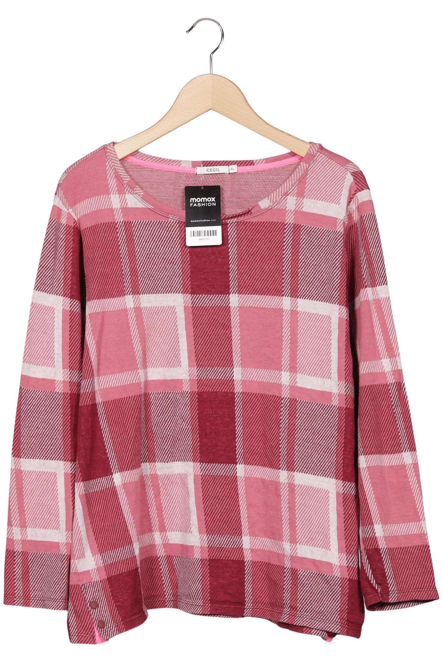 

Cecil Damen Langarmshirt, pink, Gr. 44