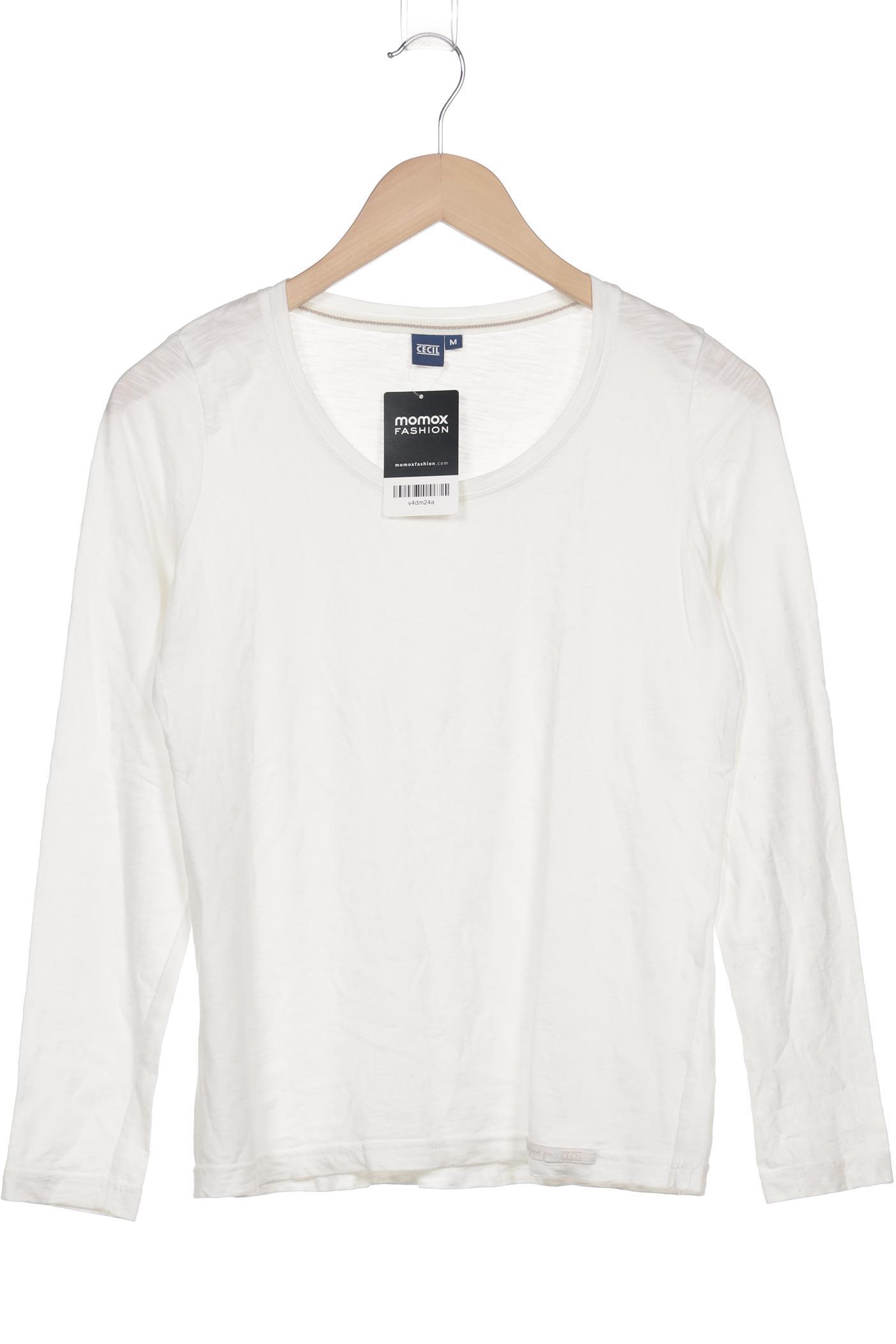 

Cecil Damen Langarmshirt, weiß, Gr. 38