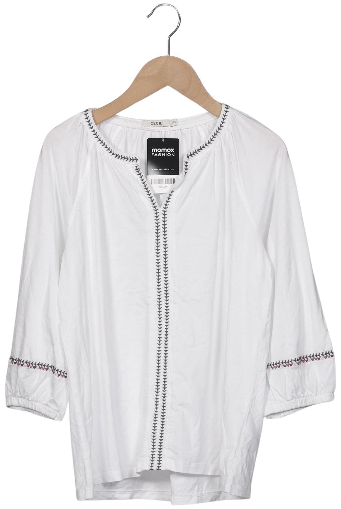 

Cecil Damen Langarmshirt, weiß, Gr. 34