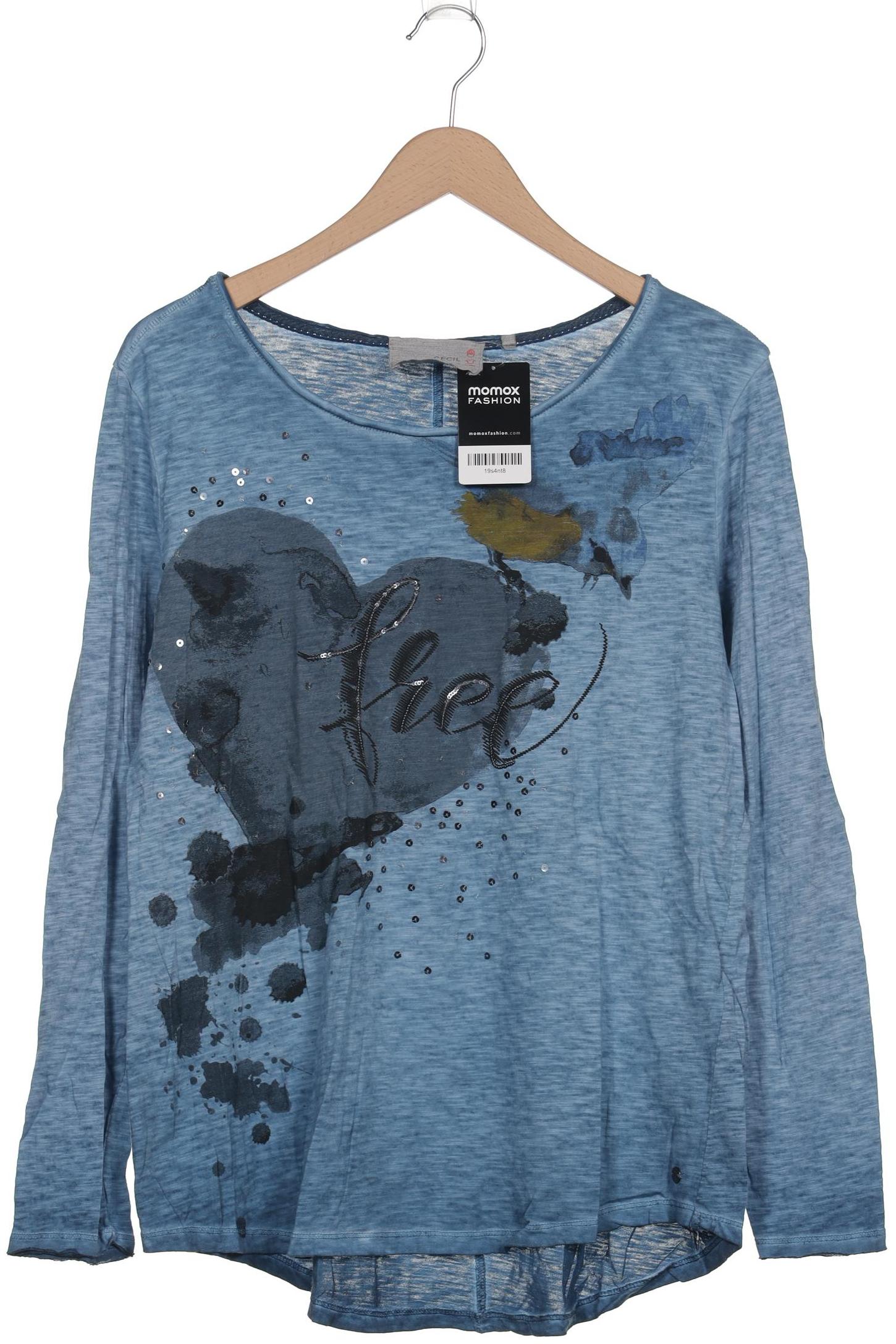 

Cecil Damen Langarmshirt, marineblau, Gr. 44