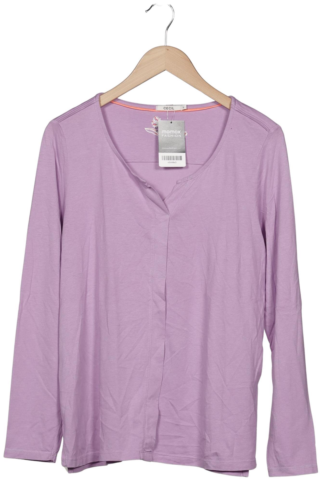 

Cecil Damen Langarmshirt, flieder, Gr. 42