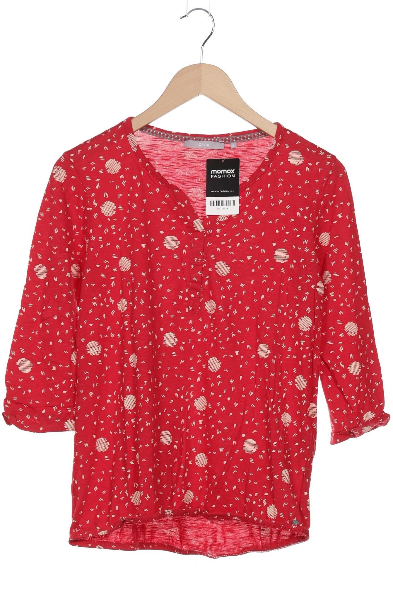 

Cecil Damen Langarmshirt, rot, Gr. 36