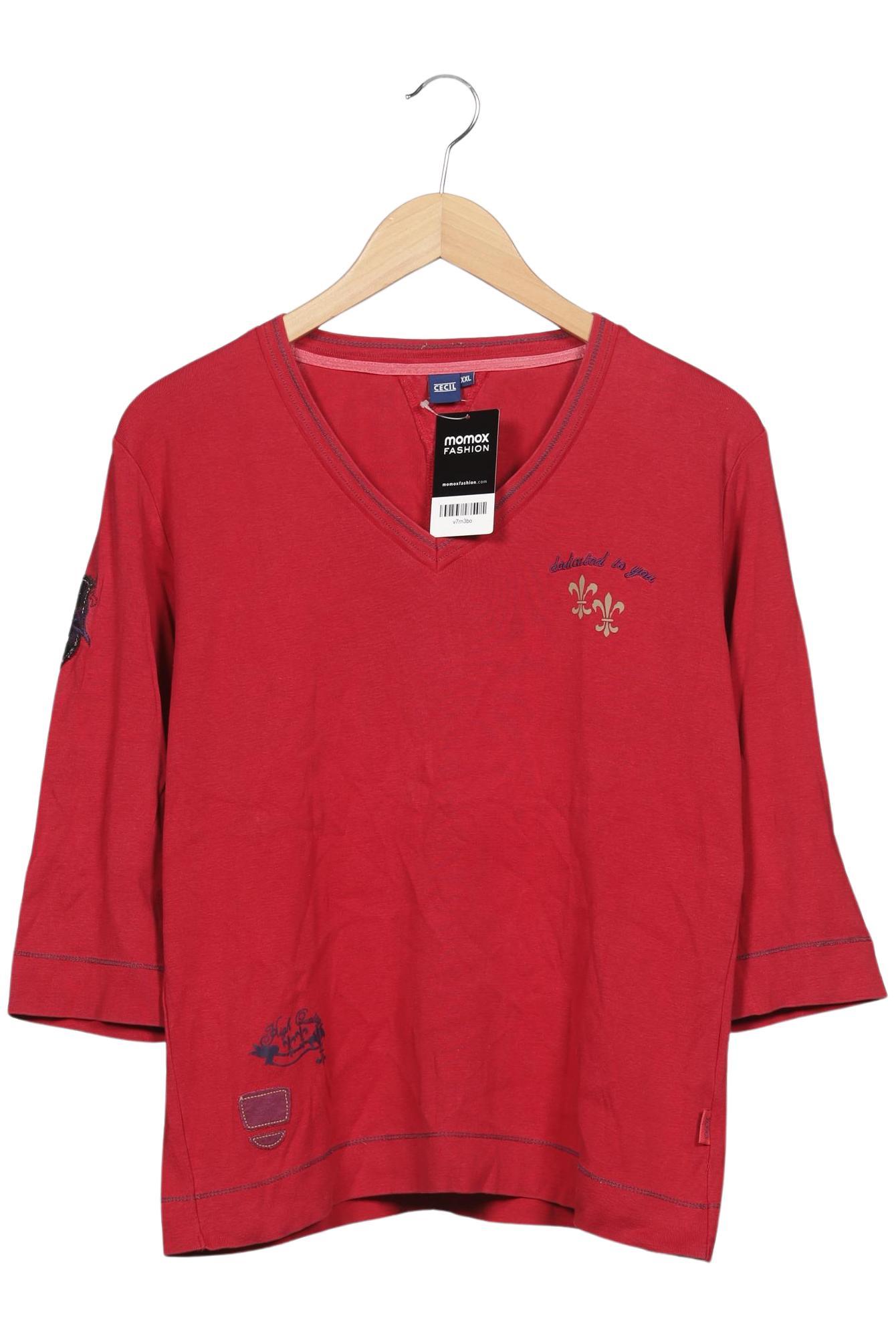 

Cecil Damen Langarmshirt, rot, Gr. 46