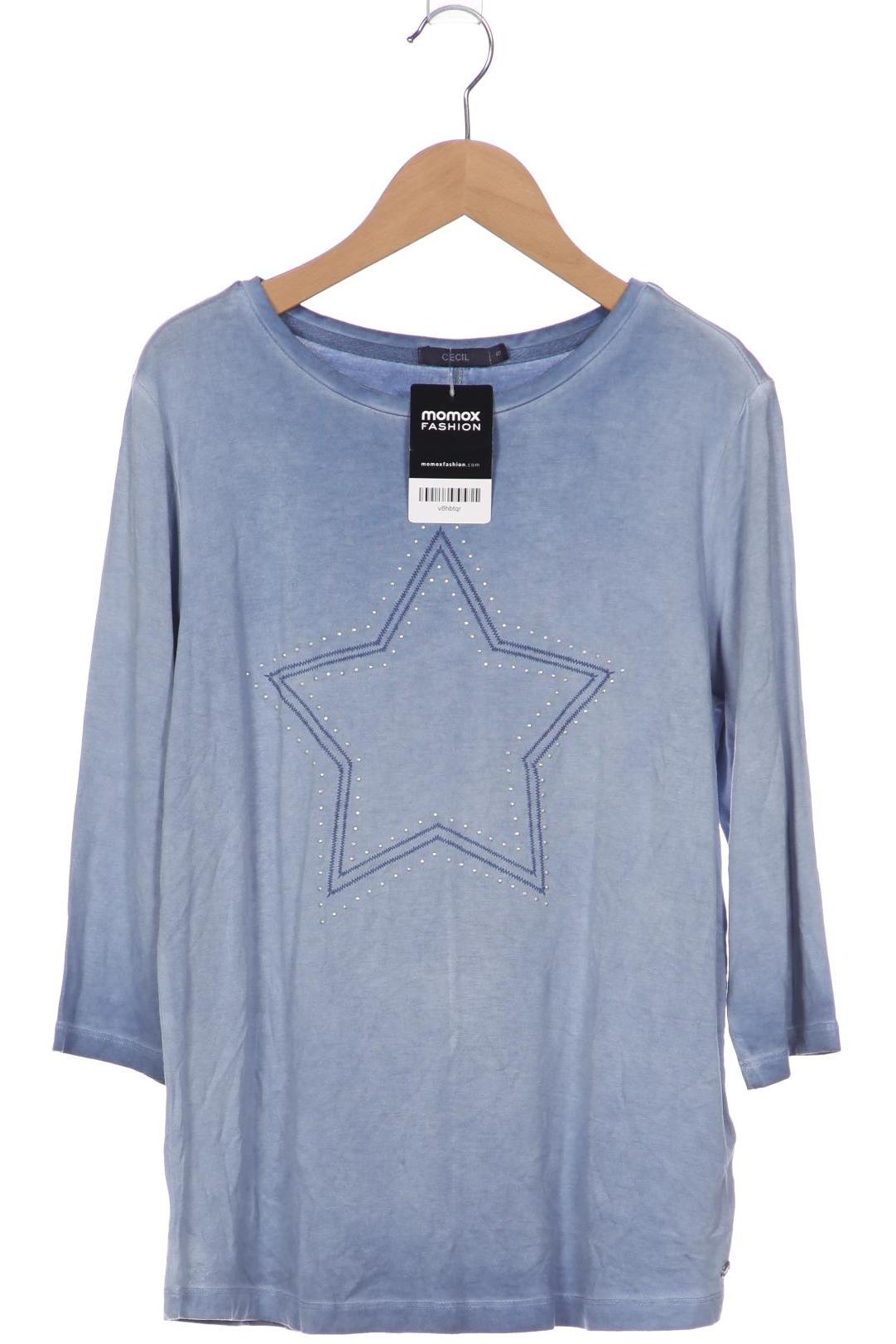 

Cecil Damen Langarmshirt, blau, Gr. 36