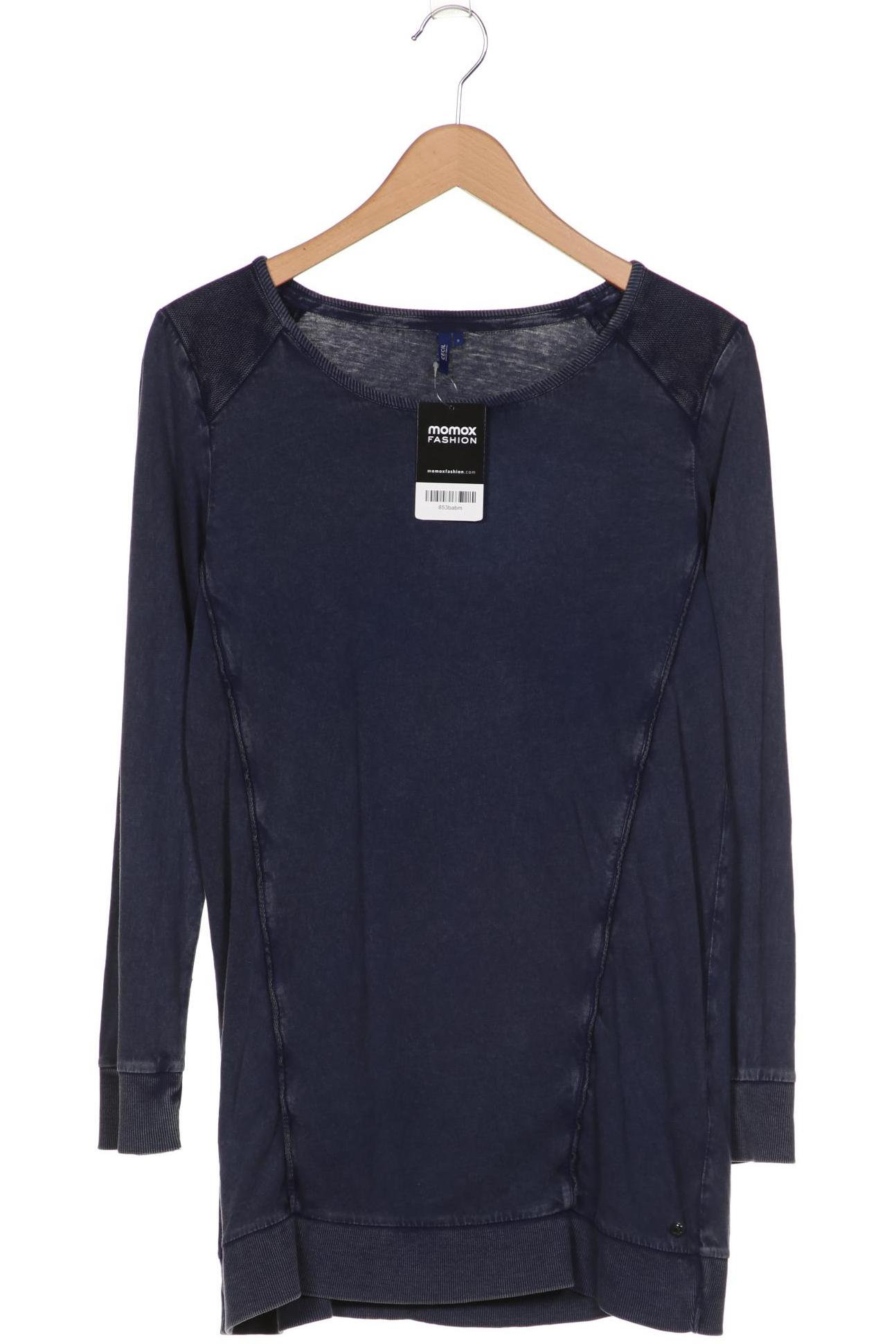 

Cecil Damen Langarmshirt, blau, Gr. 36