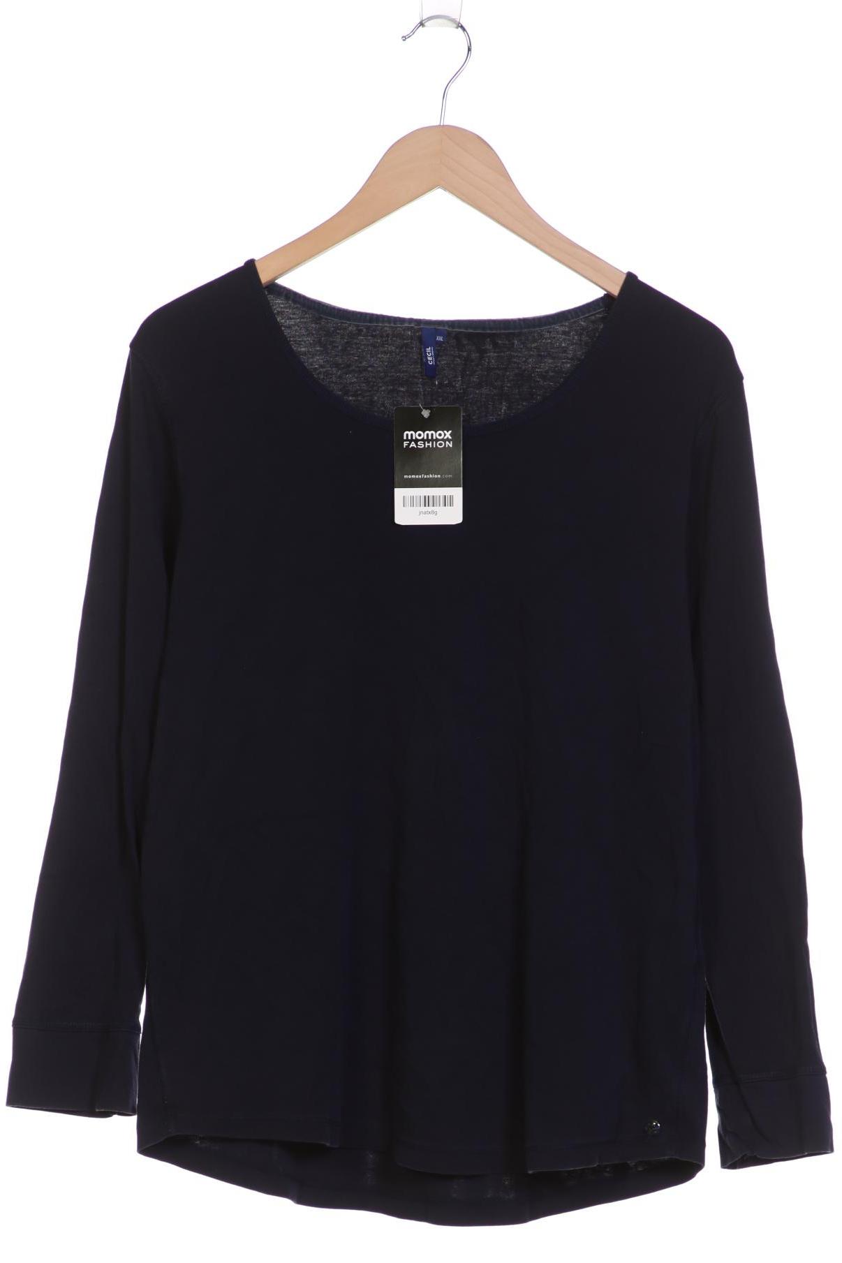 

Cecil Damen Langarmshirt, marineblau, Gr. 46