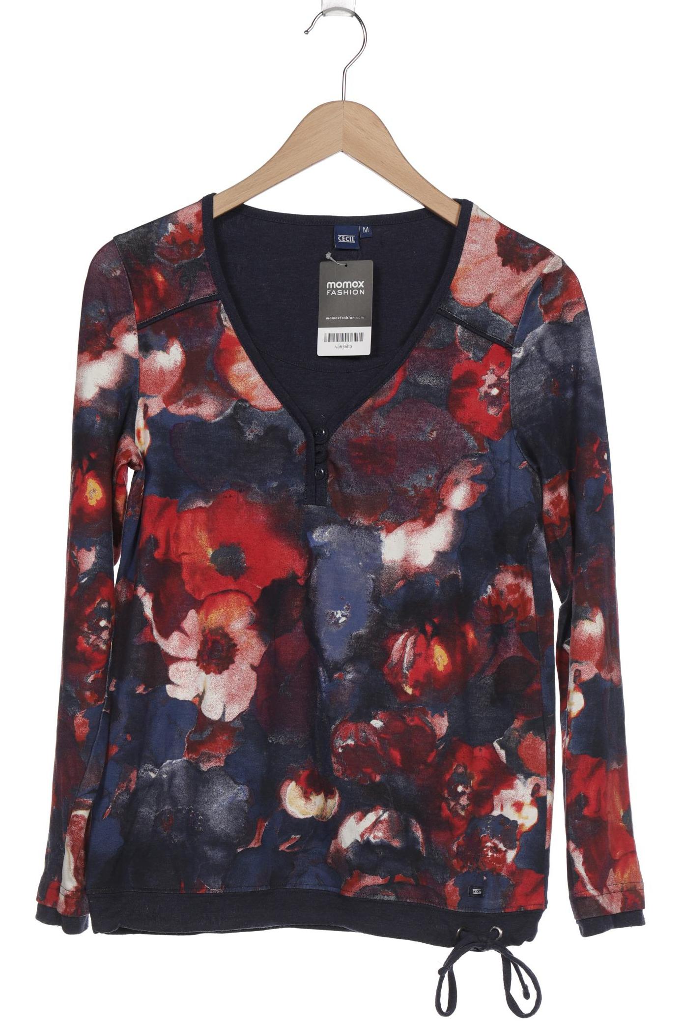 

Cecil Damen Langarmshirt, marineblau, Gr. 38