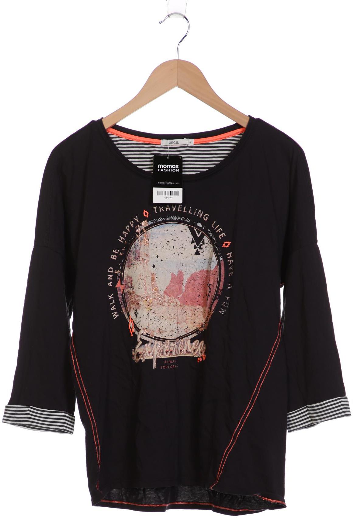 

Cecil Damen Langarmshirt, schwarz, Gr. 38