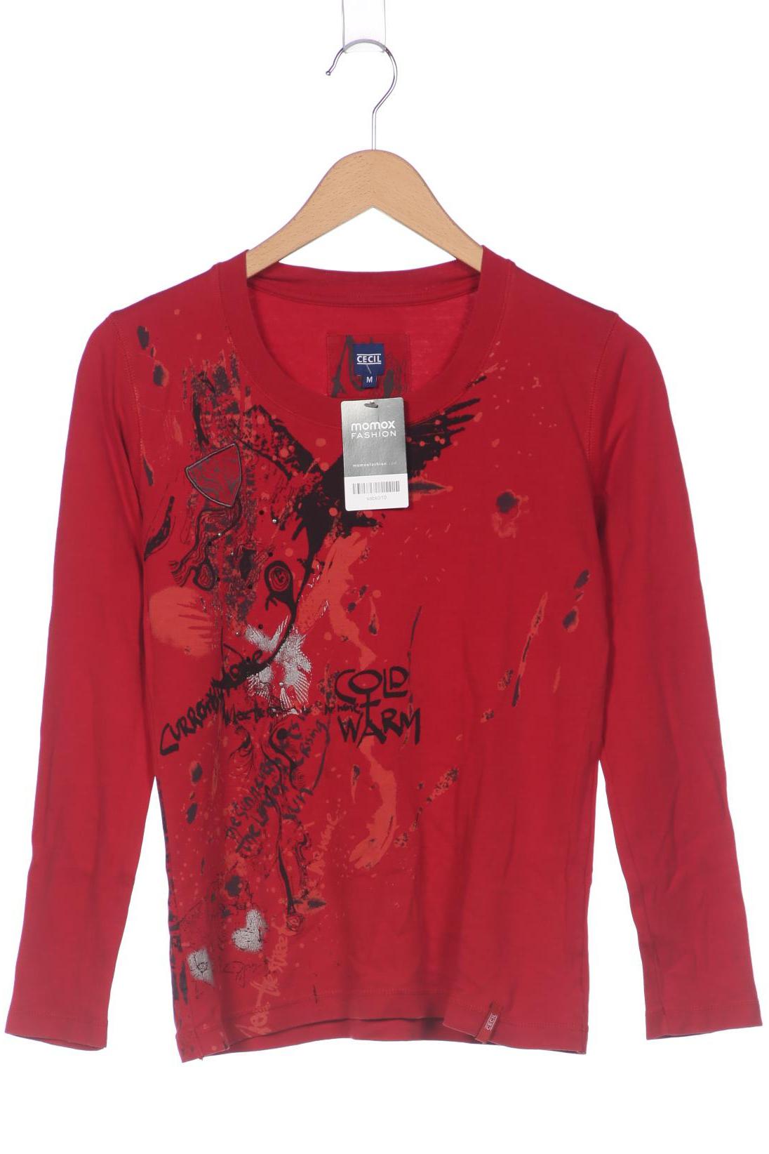 

Cecil Damen Langarmshirt, rot, Gr. 38