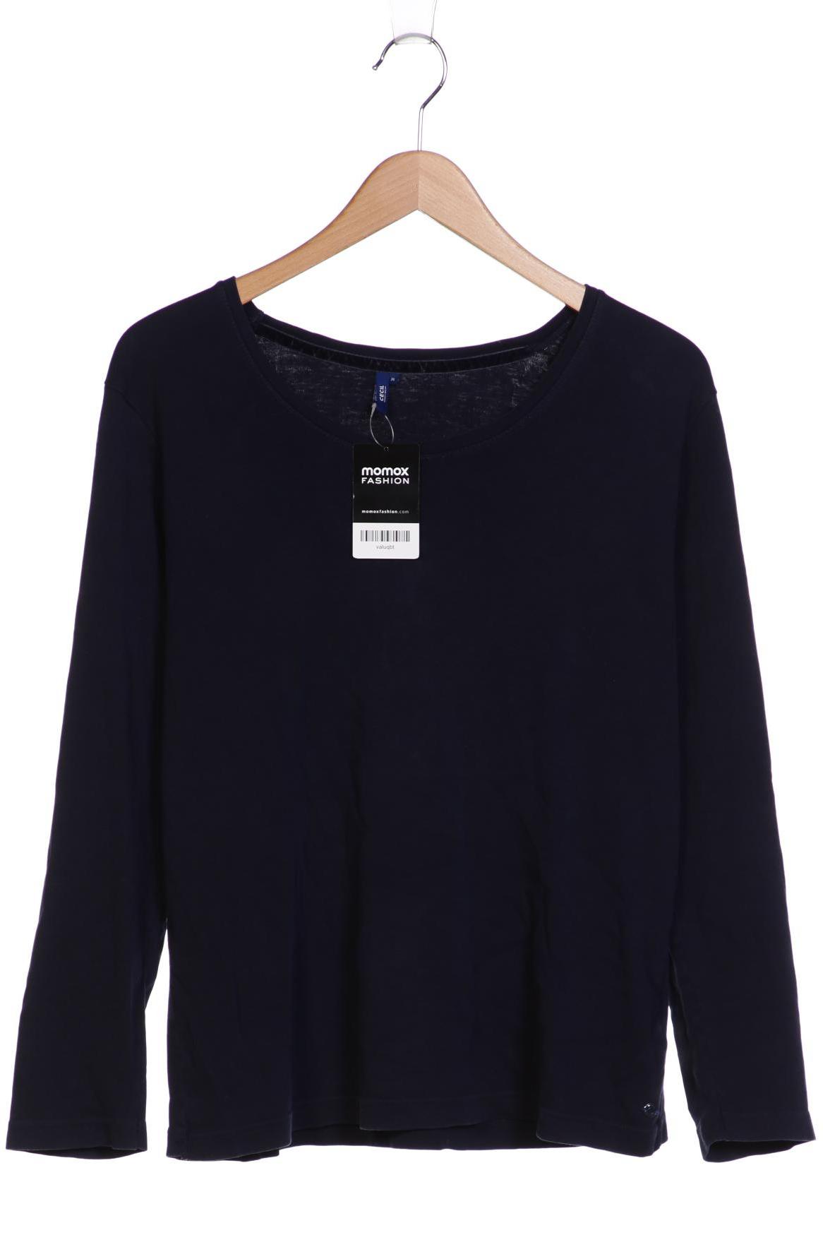 

Cecil Damen Langarmshirt, marineblau, Gr. 44