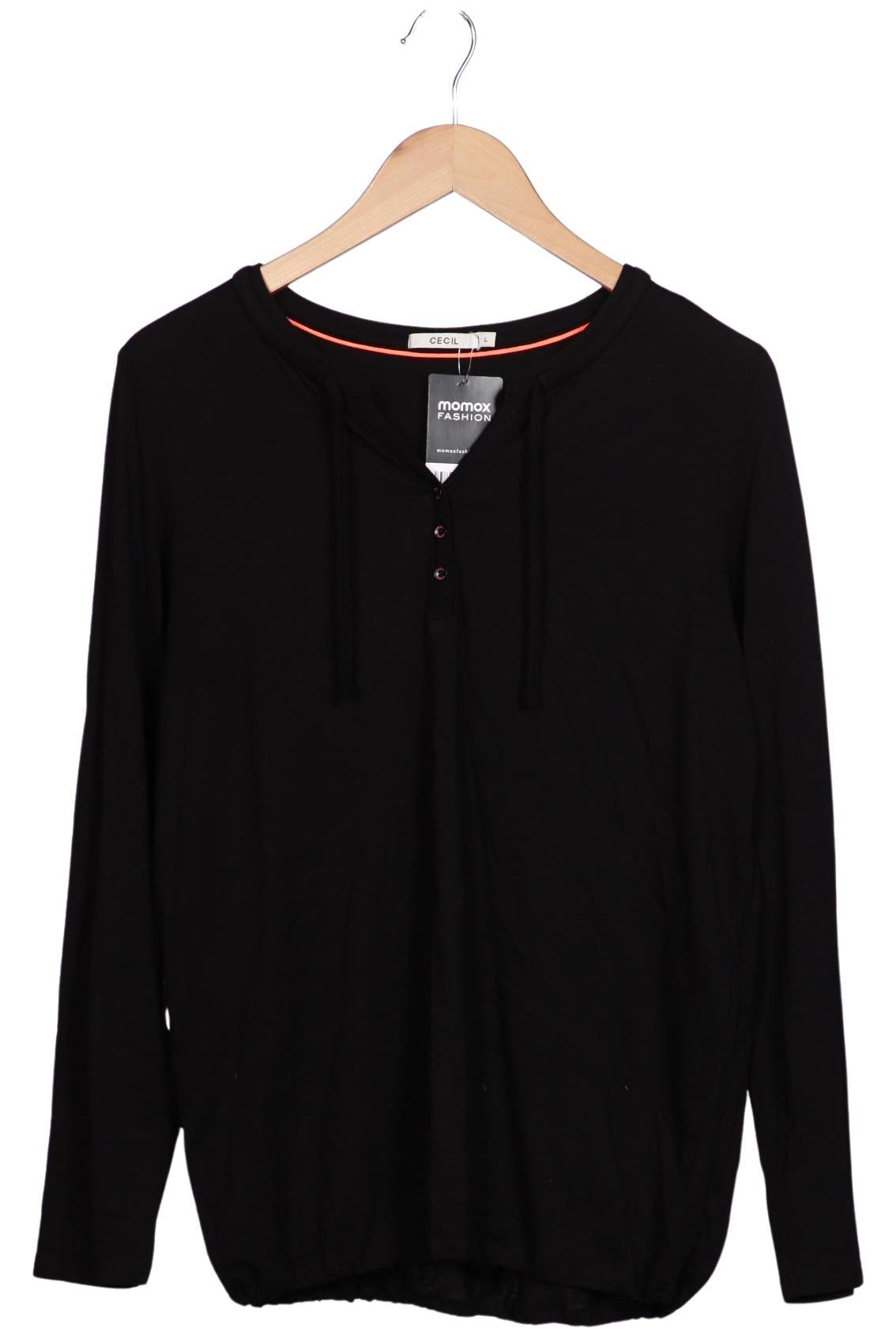

Cecil Damen Langarmshirt, schwarz, Gr. 42