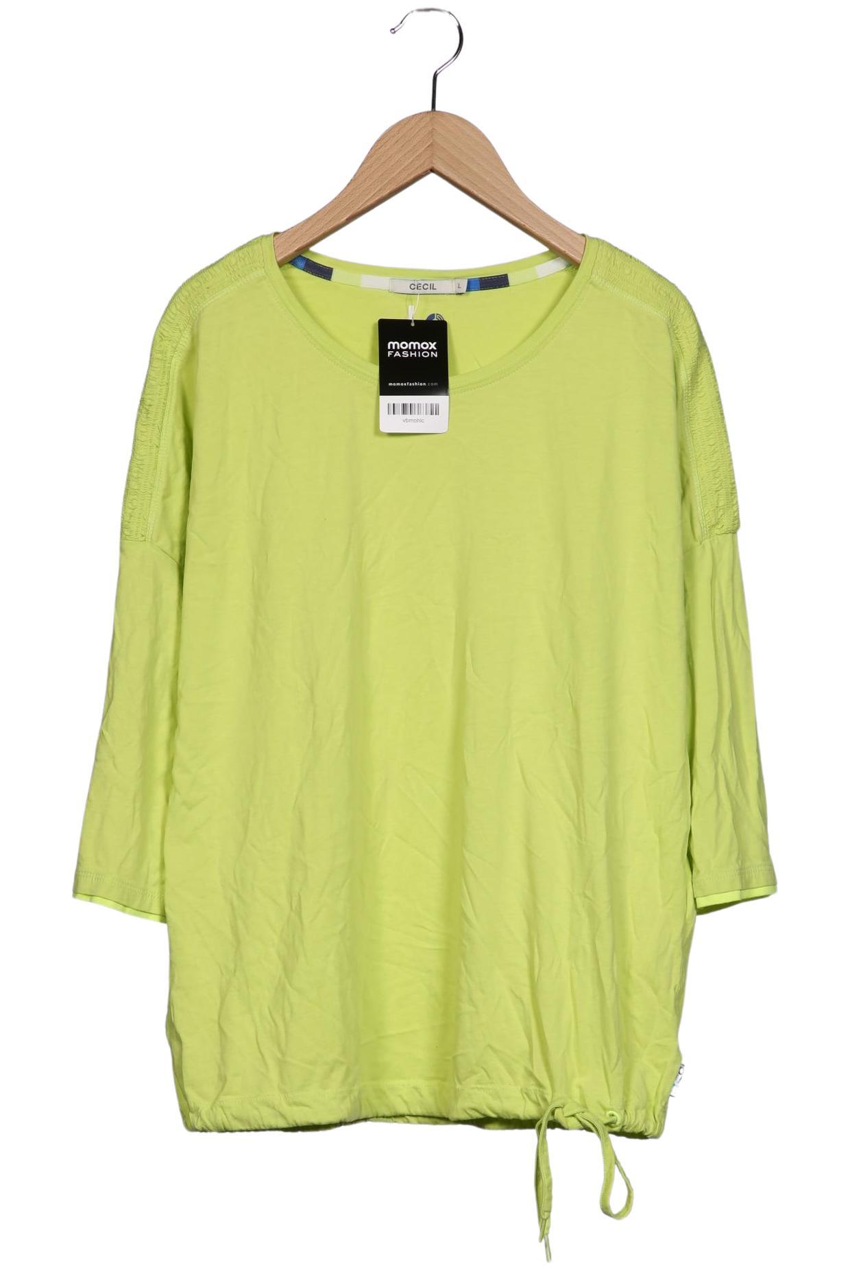 

Cecil Damen Langarmshirt, hellgrün, Gr. 42