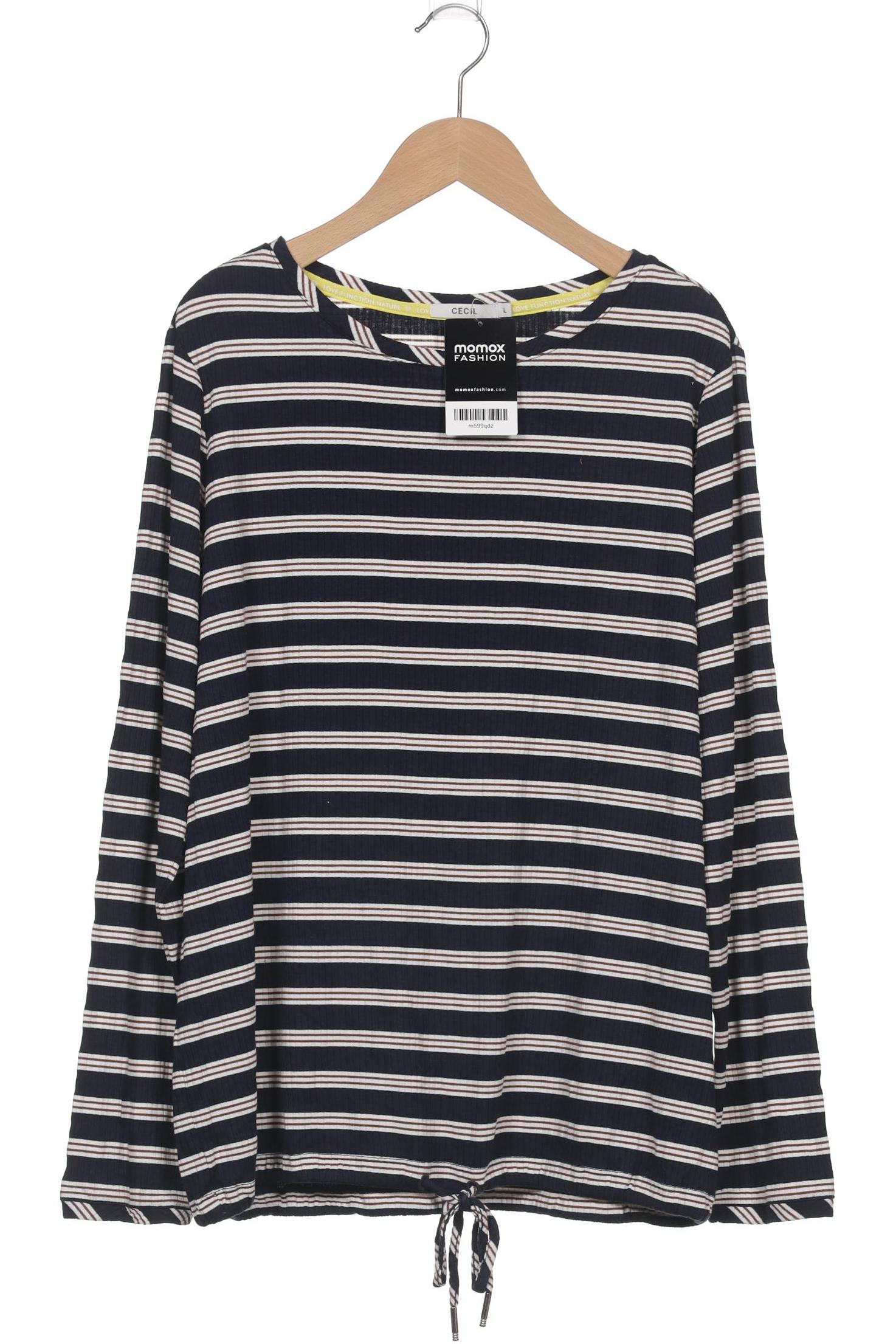 

Cecil Damen Langarmshirt, marineblau, Gr. 42