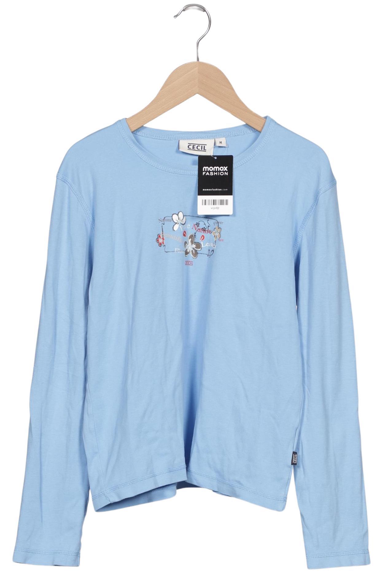 

Cecil Damen Langarmshirt, hellblau, Gr. 38