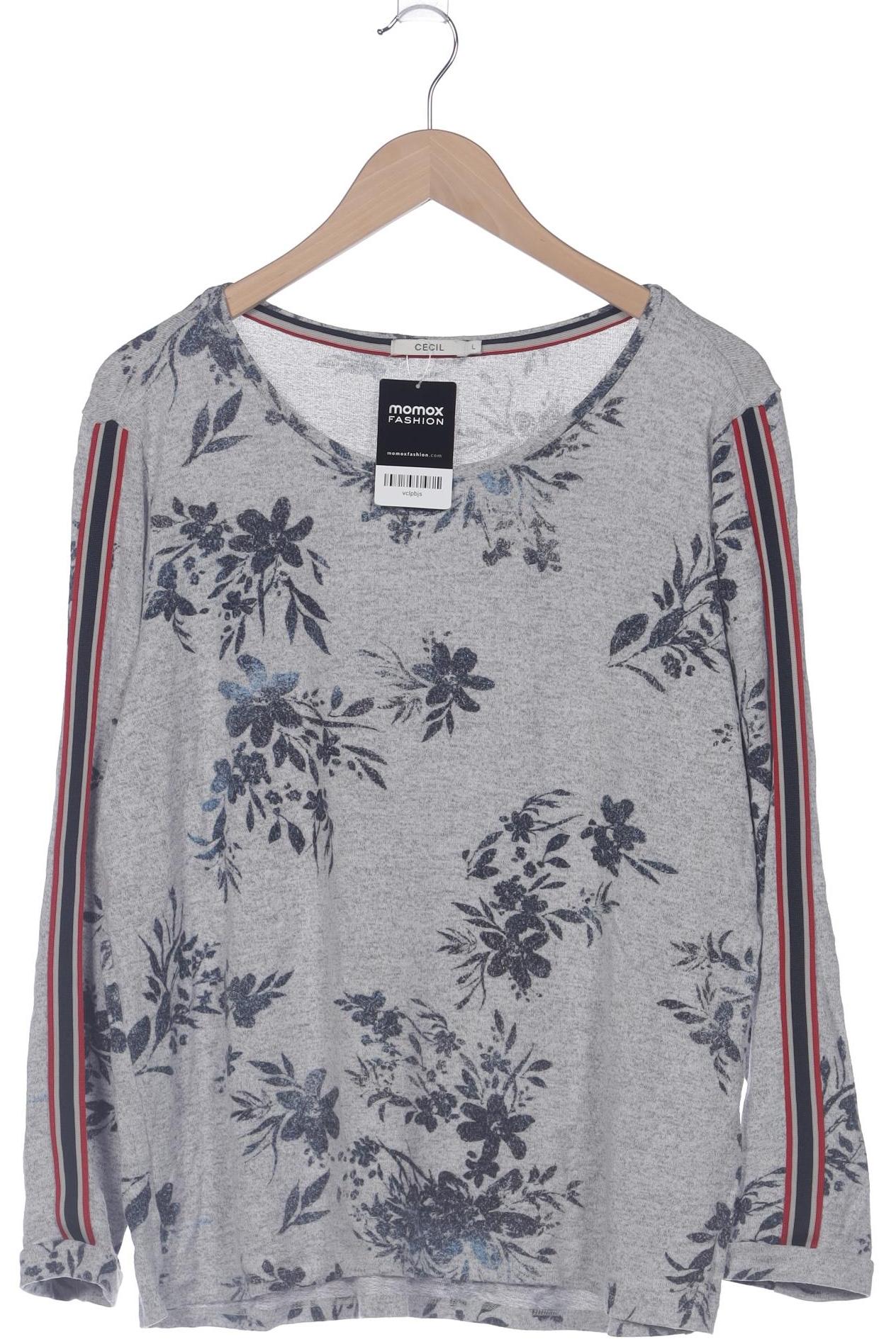 

Cecil Damen Langarmshirt, grau, Gr. 42