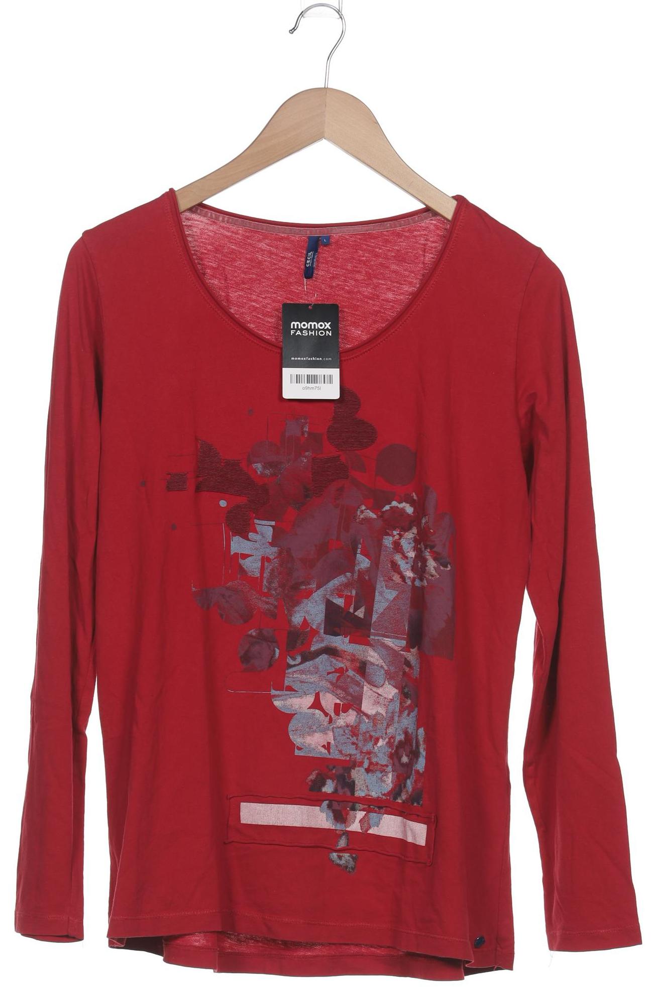 

Cecil Damen Langarmshirt, rot, Gr. 42
