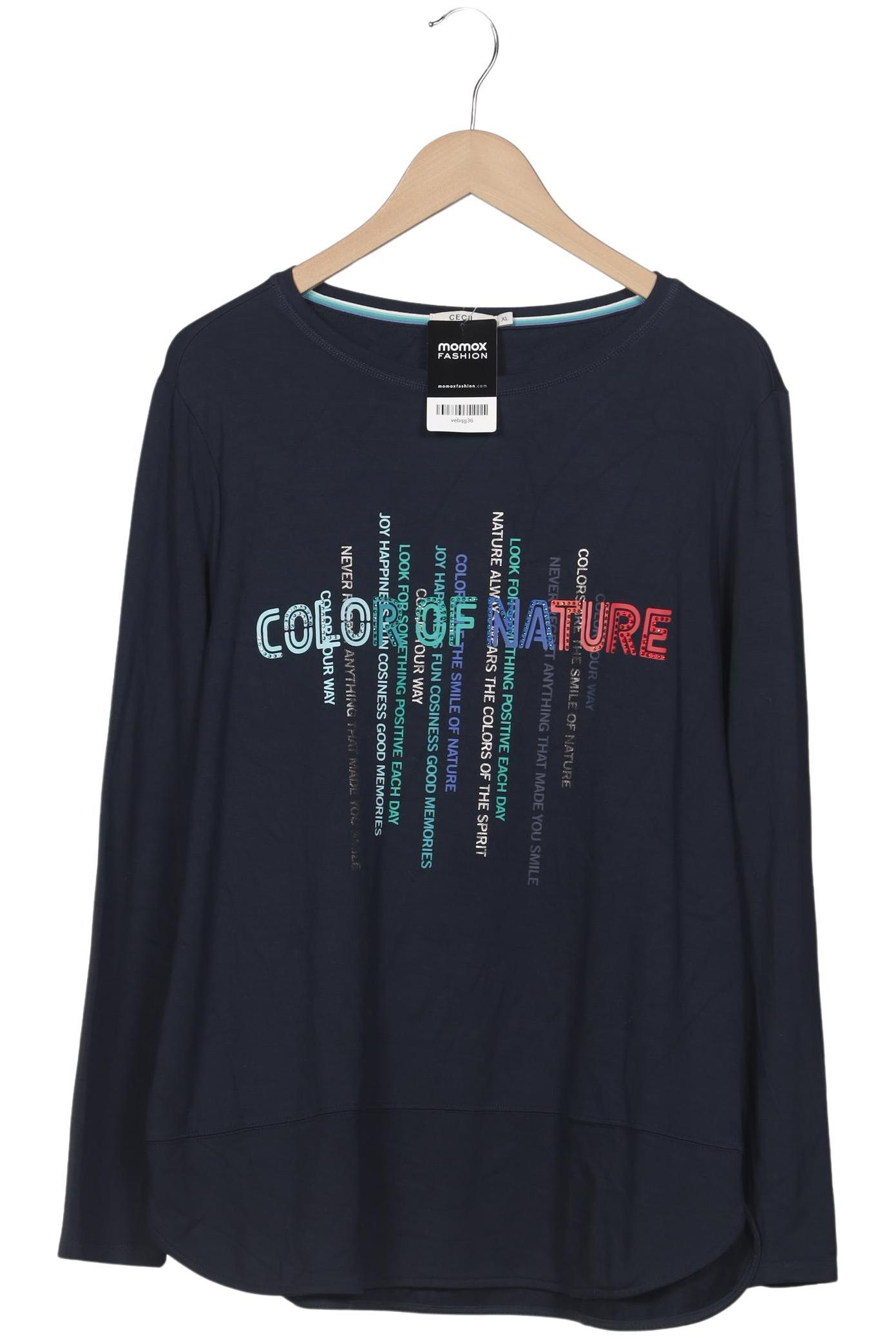 

Cecil Damen Langarmshirt, marineblau, Gr. 44