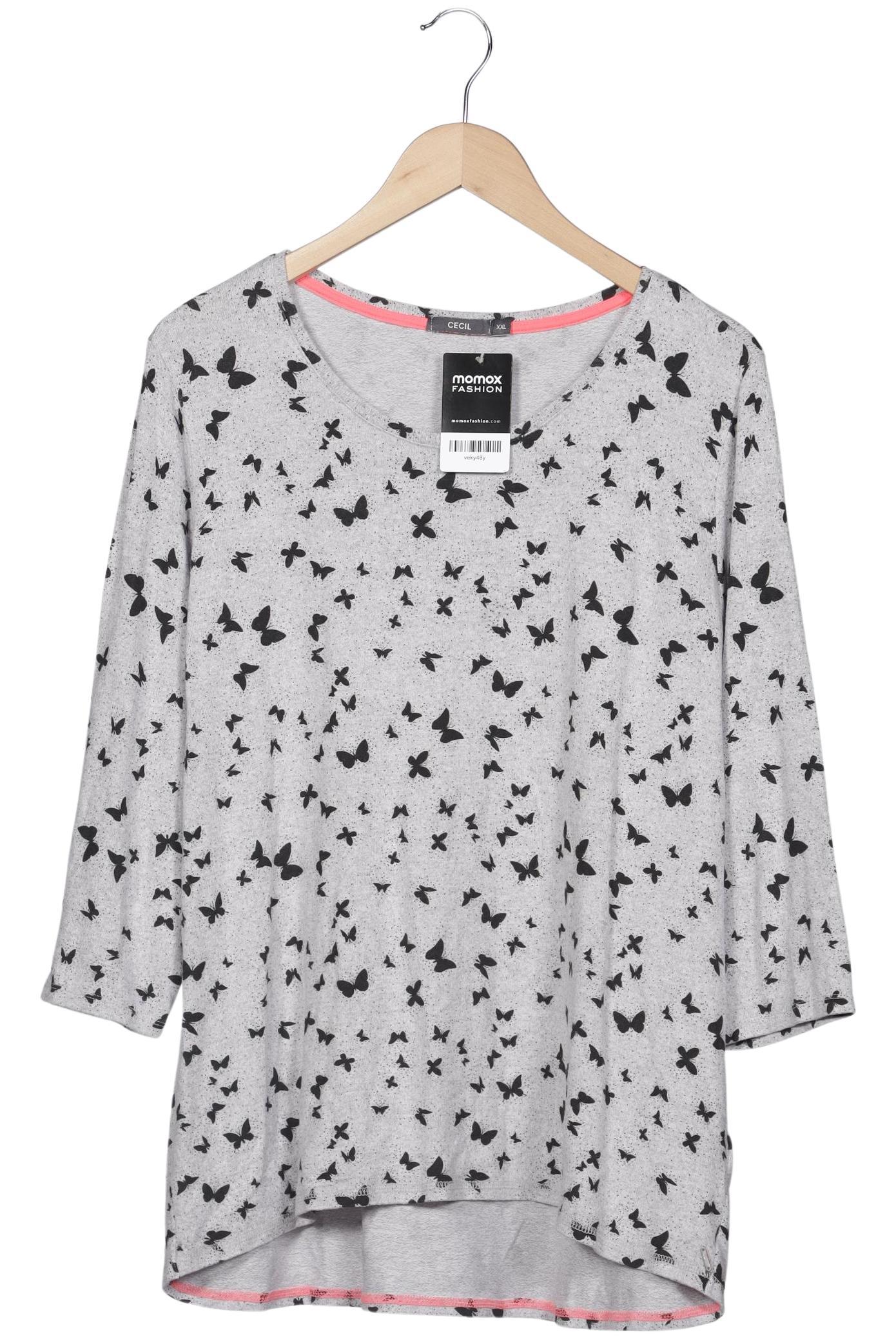 

Cecil Damen Langarmshirt, grau, Gr. 46