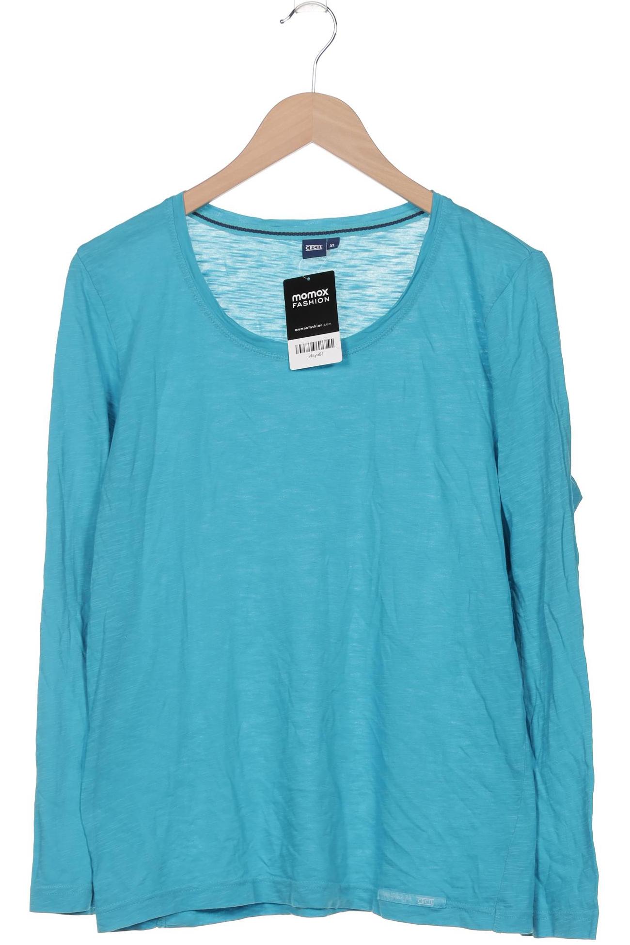 

Cecil Damen Langarmshirt, blau, Gr. 44