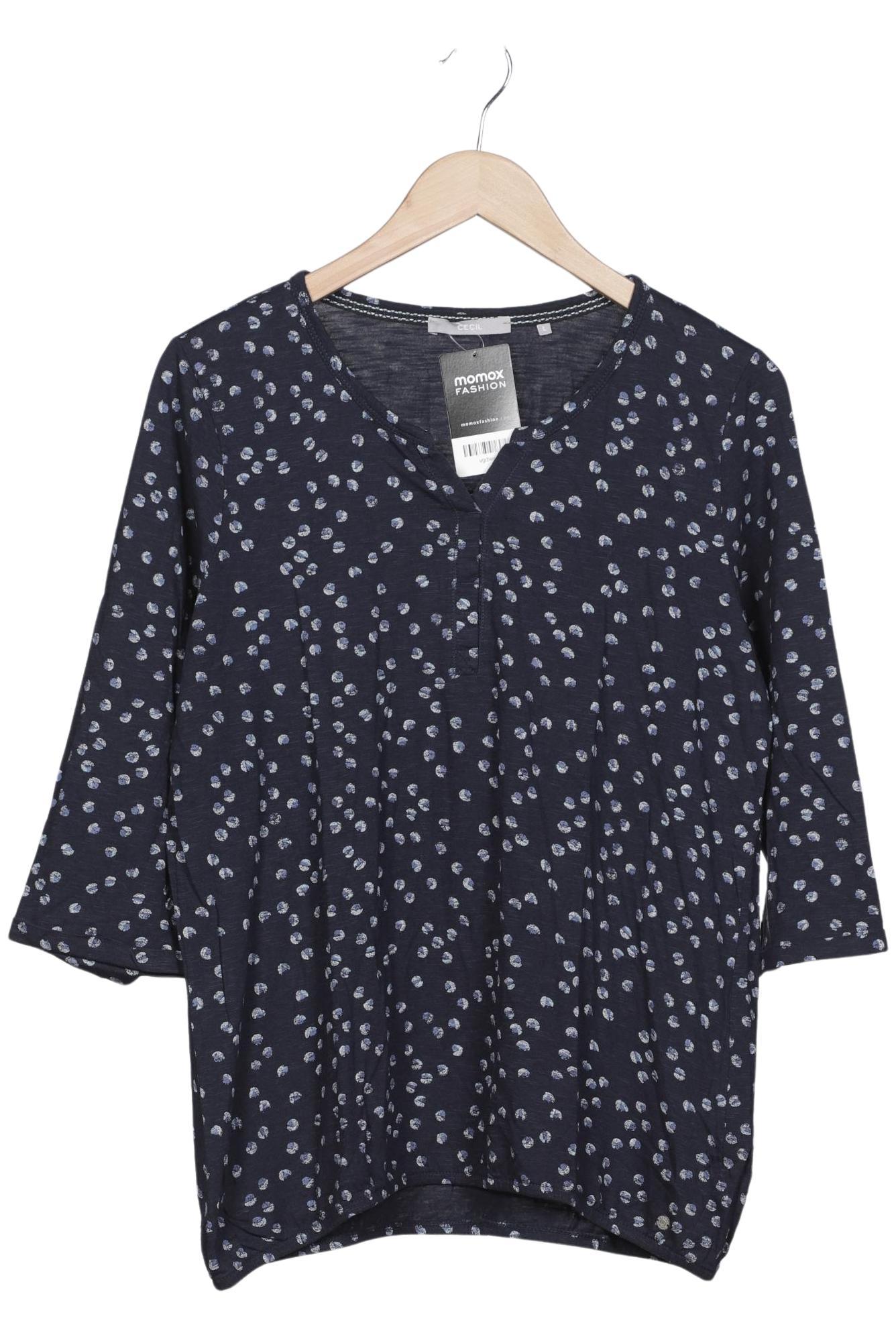 

Cecil Damen Langarmshirt, marineblau, Gr. 42