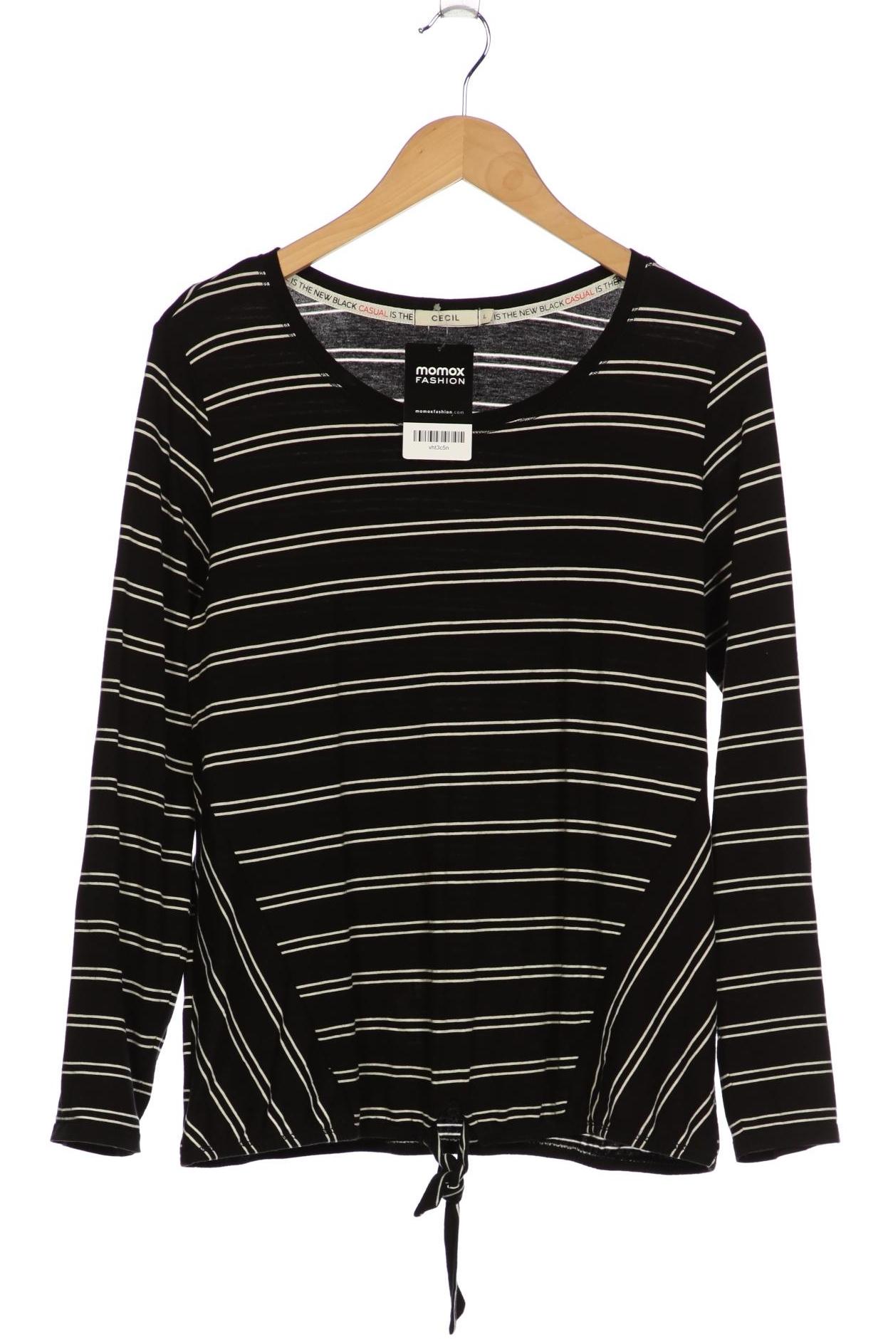 

Cecil Damen Langarmshirt, schwarz, Gr. 42