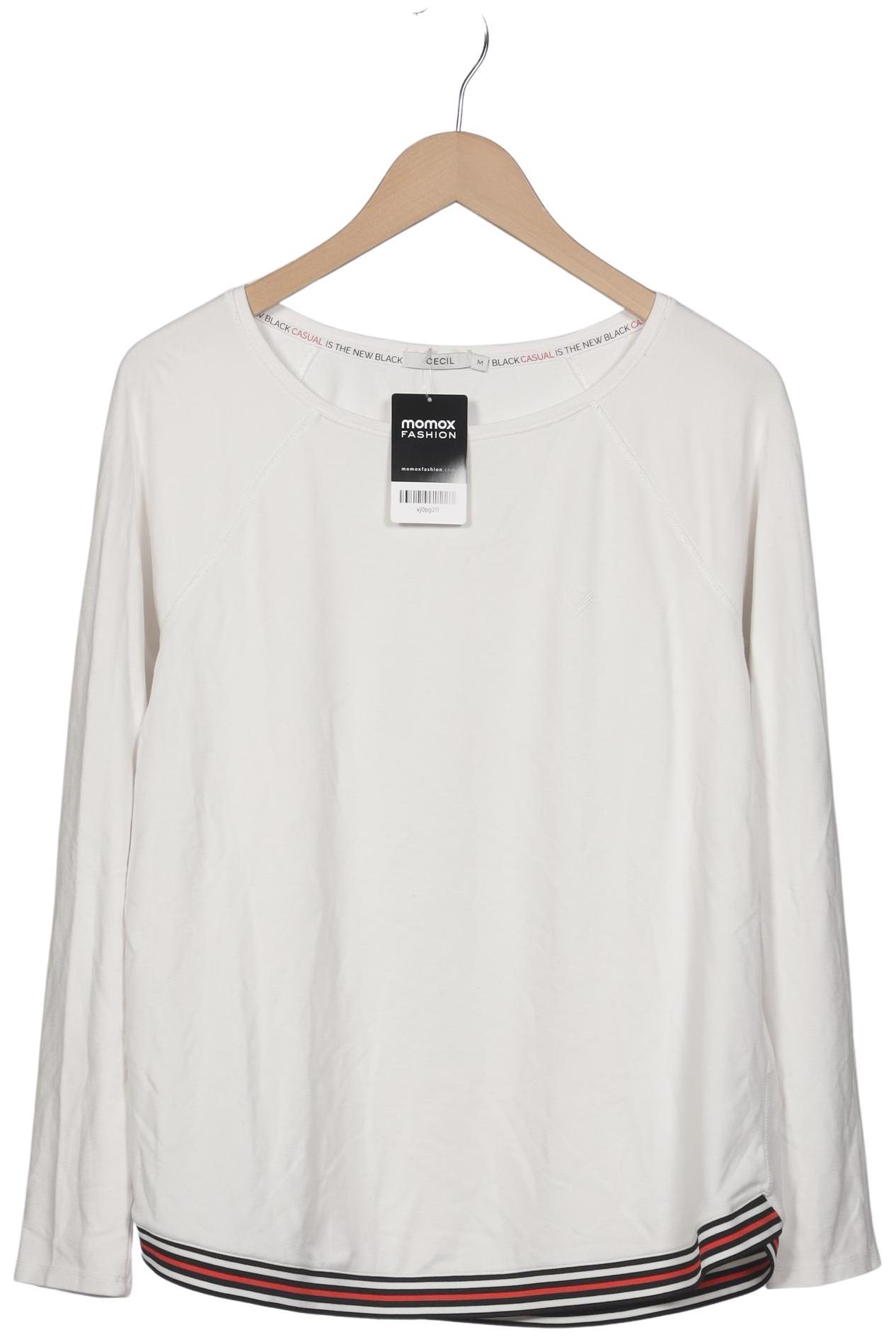 

Cecil Damen Langarmshirt, weiß, Gr. 38