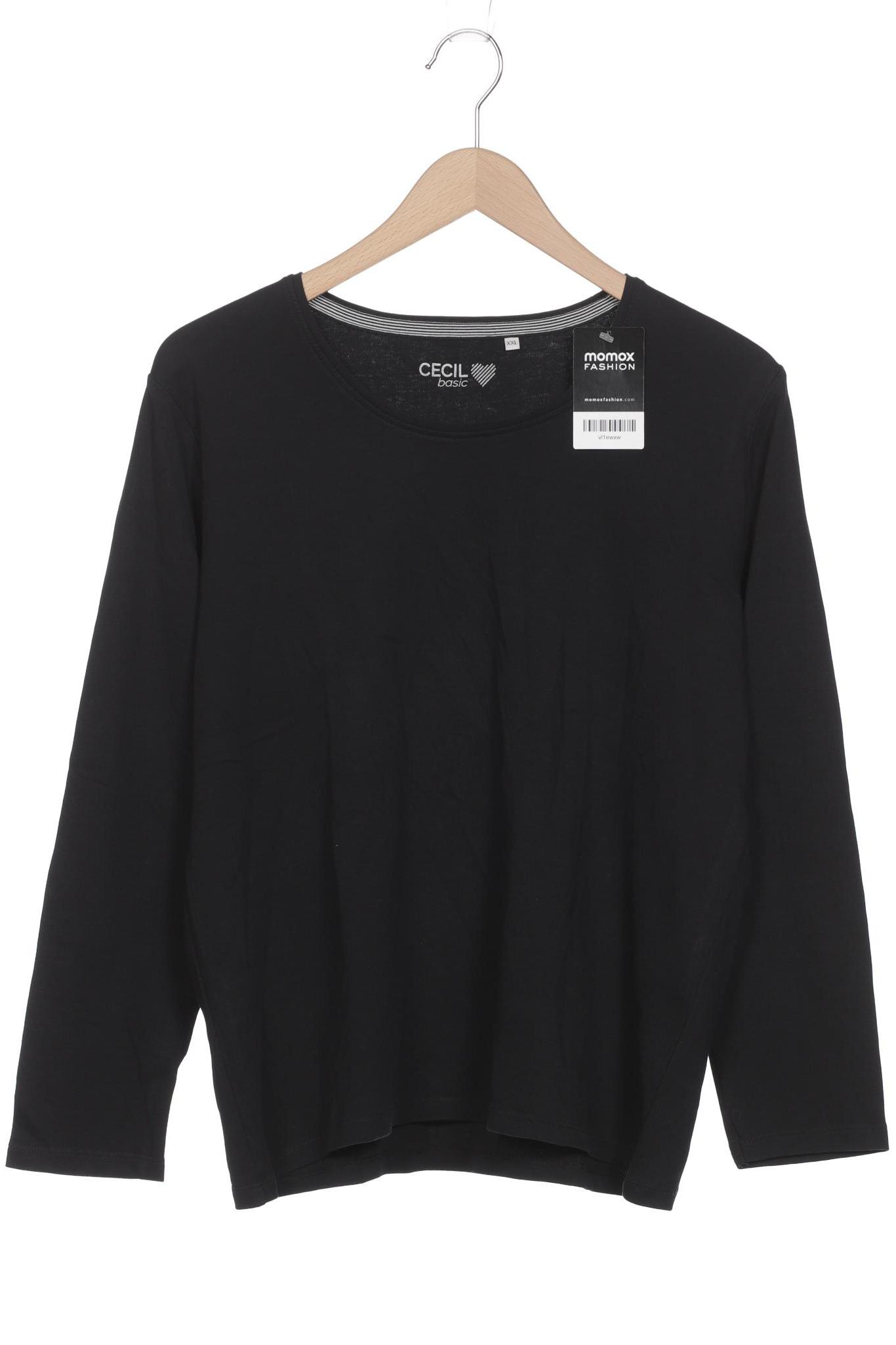

CECIL Damen Langarmshirt, schwarz