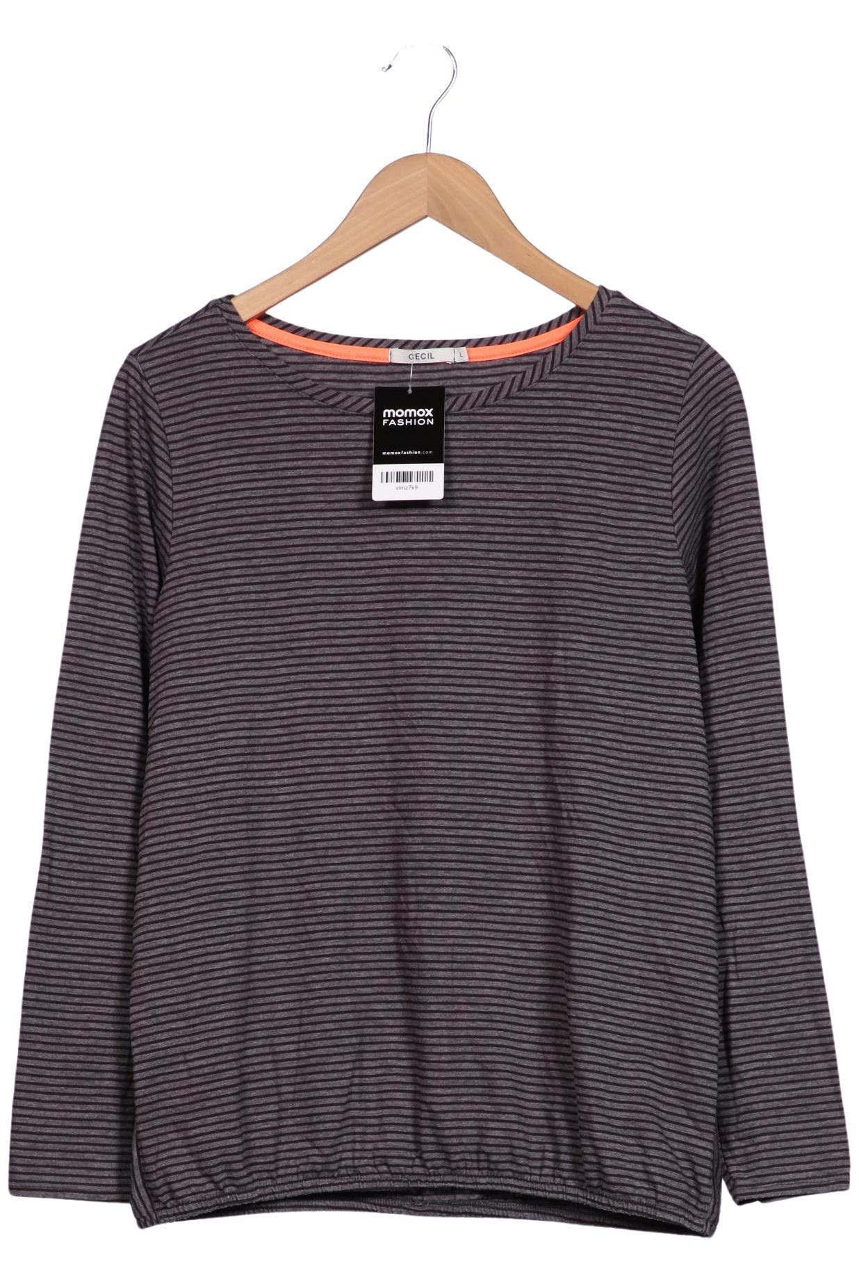 

Cecil Damen Langarmshirt, grau, Gr. 42