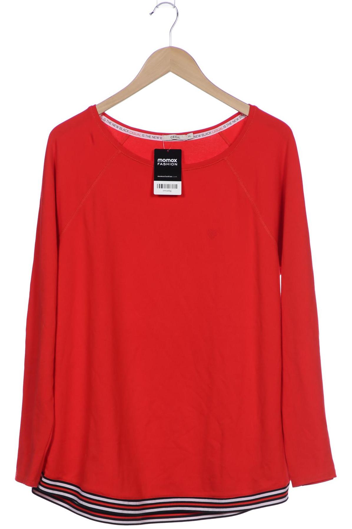 

Cecil Damen Langarmshirt, rot, Gr. 44
