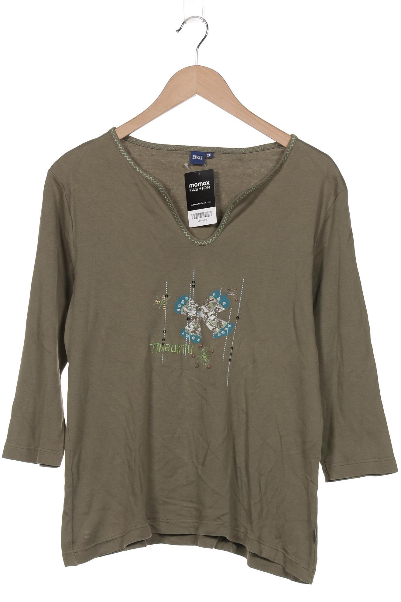 

Cecil Damen Langarmshirt, grün, Gr. 46