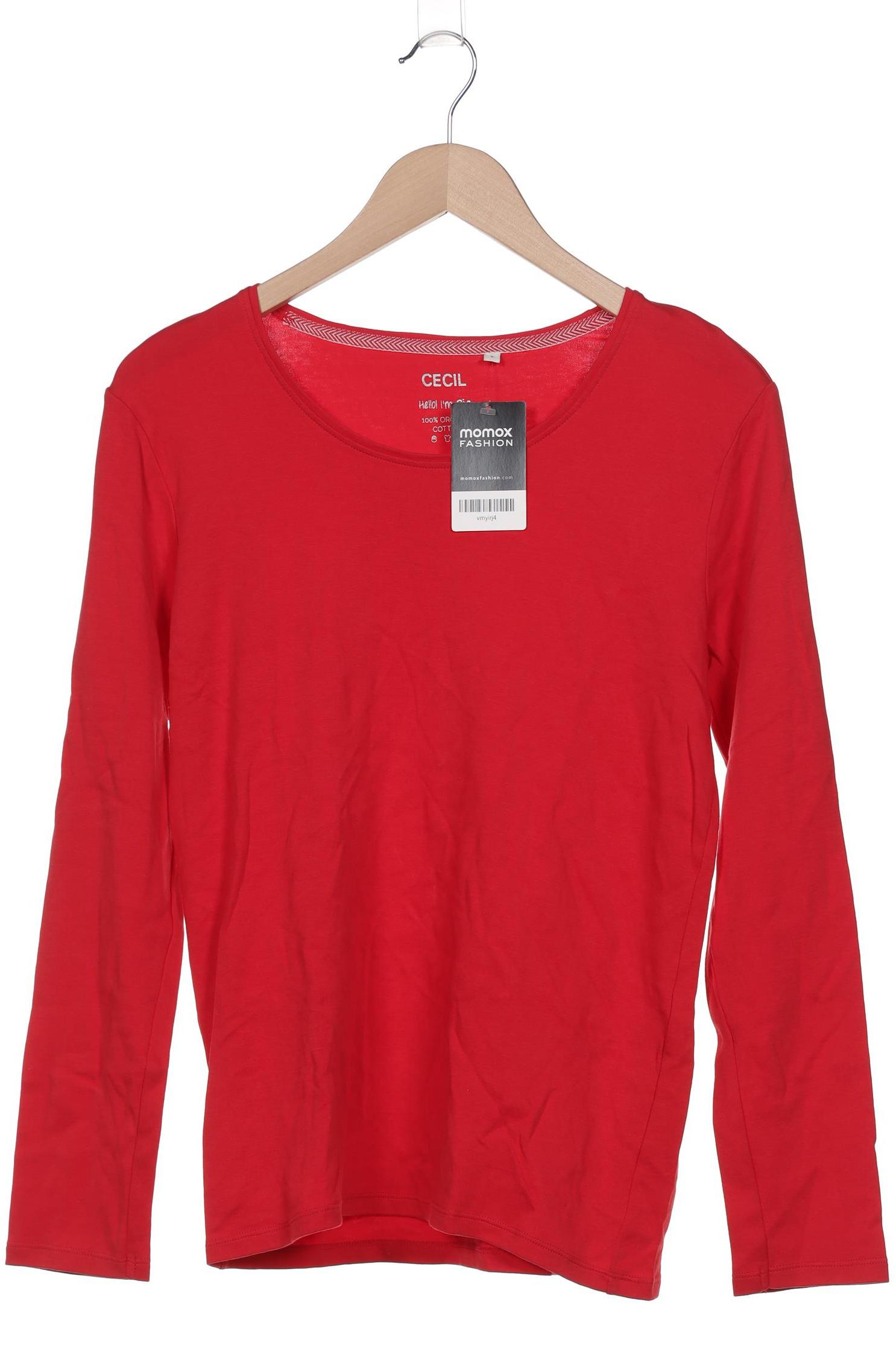 

Cecil Damen Langarmshirt, rot, Gr. 42
