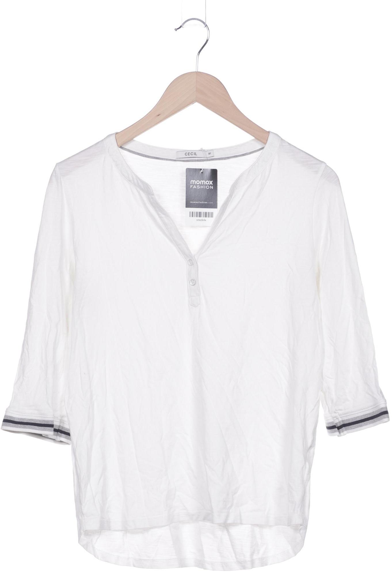 

Cecil Damen Langarmshirt, weiß, Gr. 38