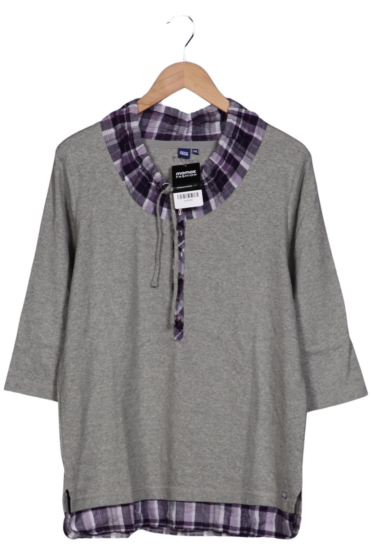 

Cecil Damen Langarmshirt, grau, Gr. 46