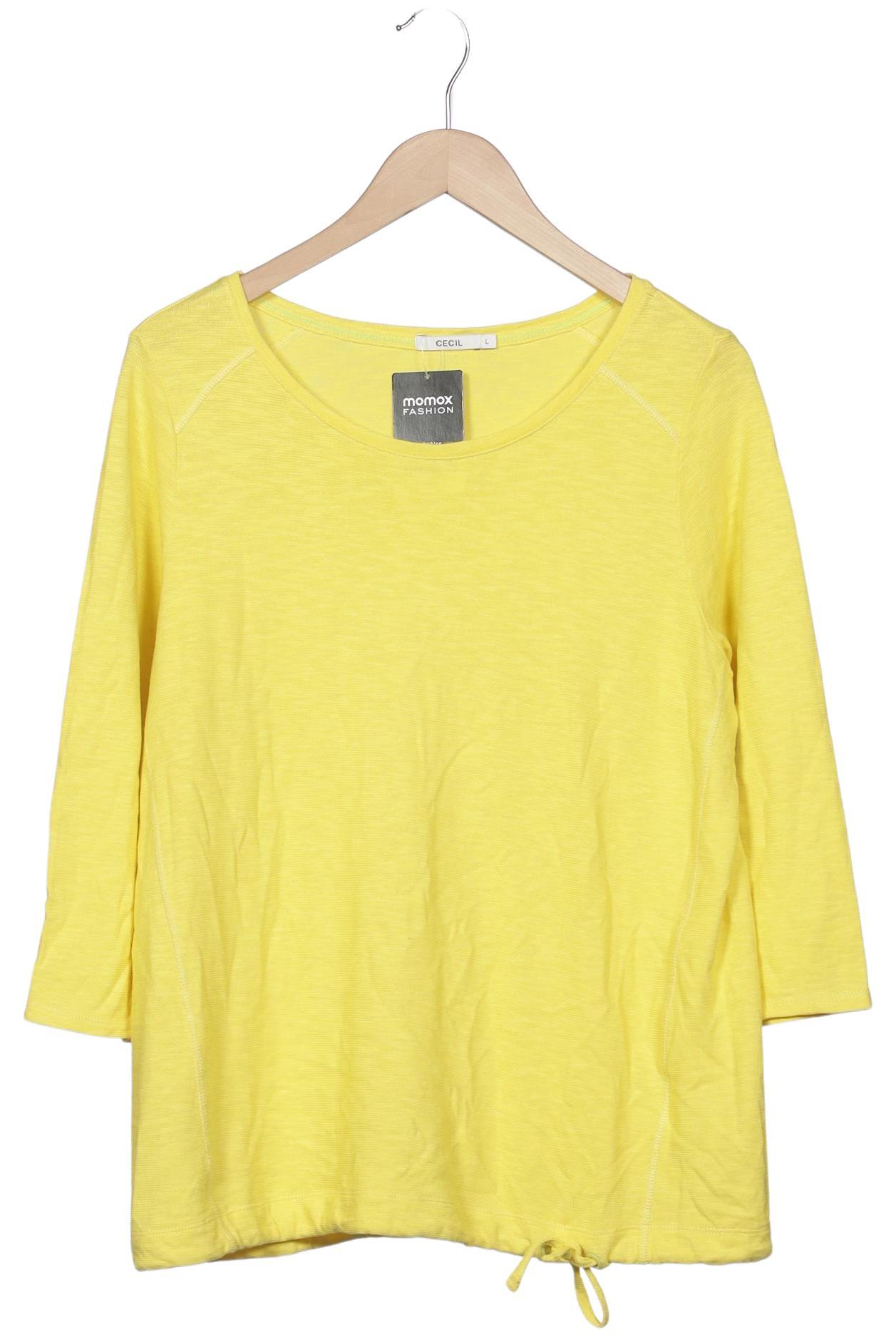 

Cecil Damen Langarmshirt, gelb, Gr. 42