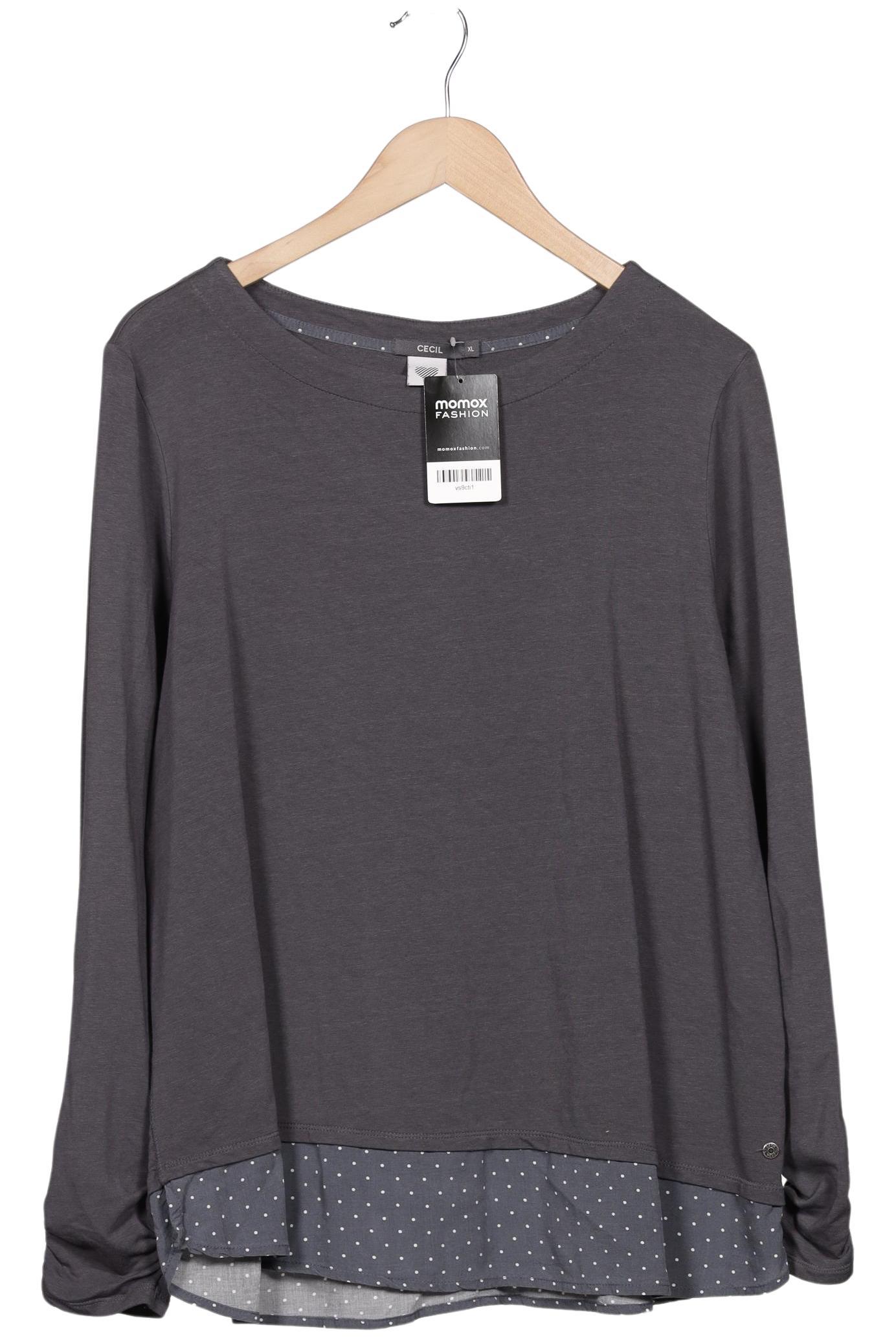 

Cecil Damen Langarmshirt, grau, Gr. 44