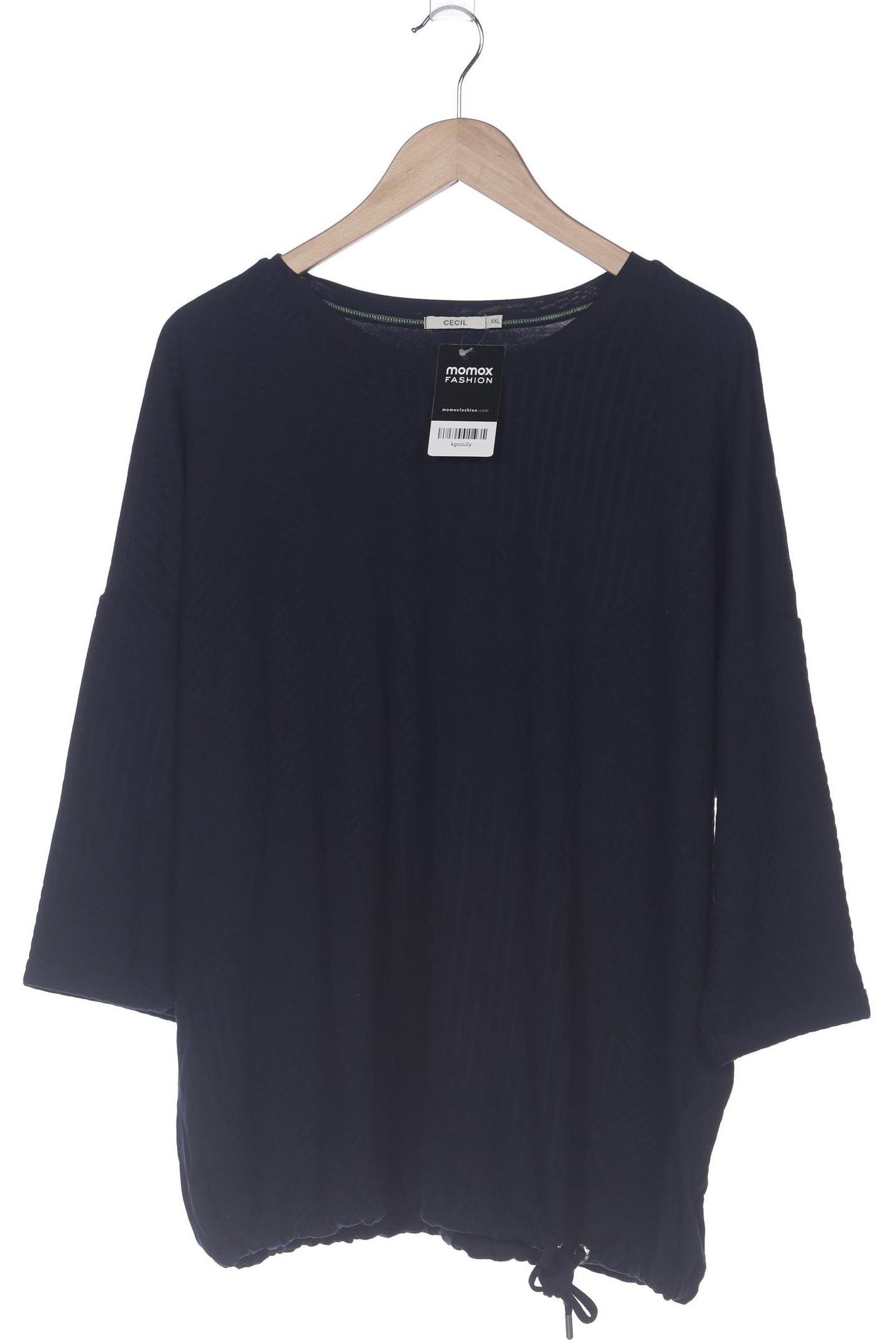 

Cecil Damen Langarmshirt, marineblau, Gr. 46