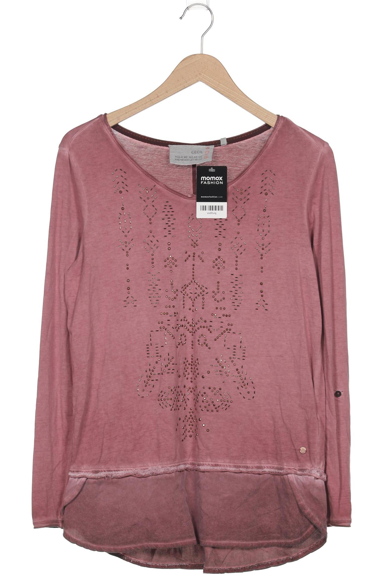 

Cecil Damen Langarmshirt, pink, Gr. 38