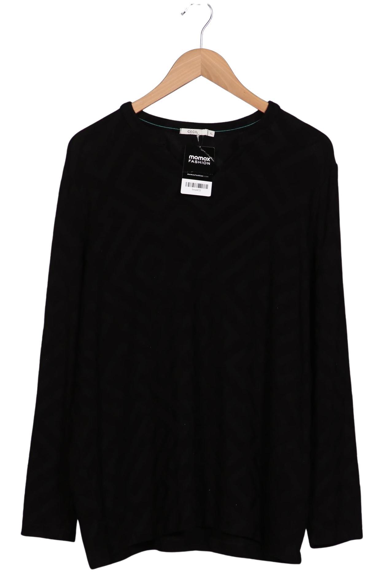 

Cecil Damen Langarmshirt, schwarz, Gr. 44