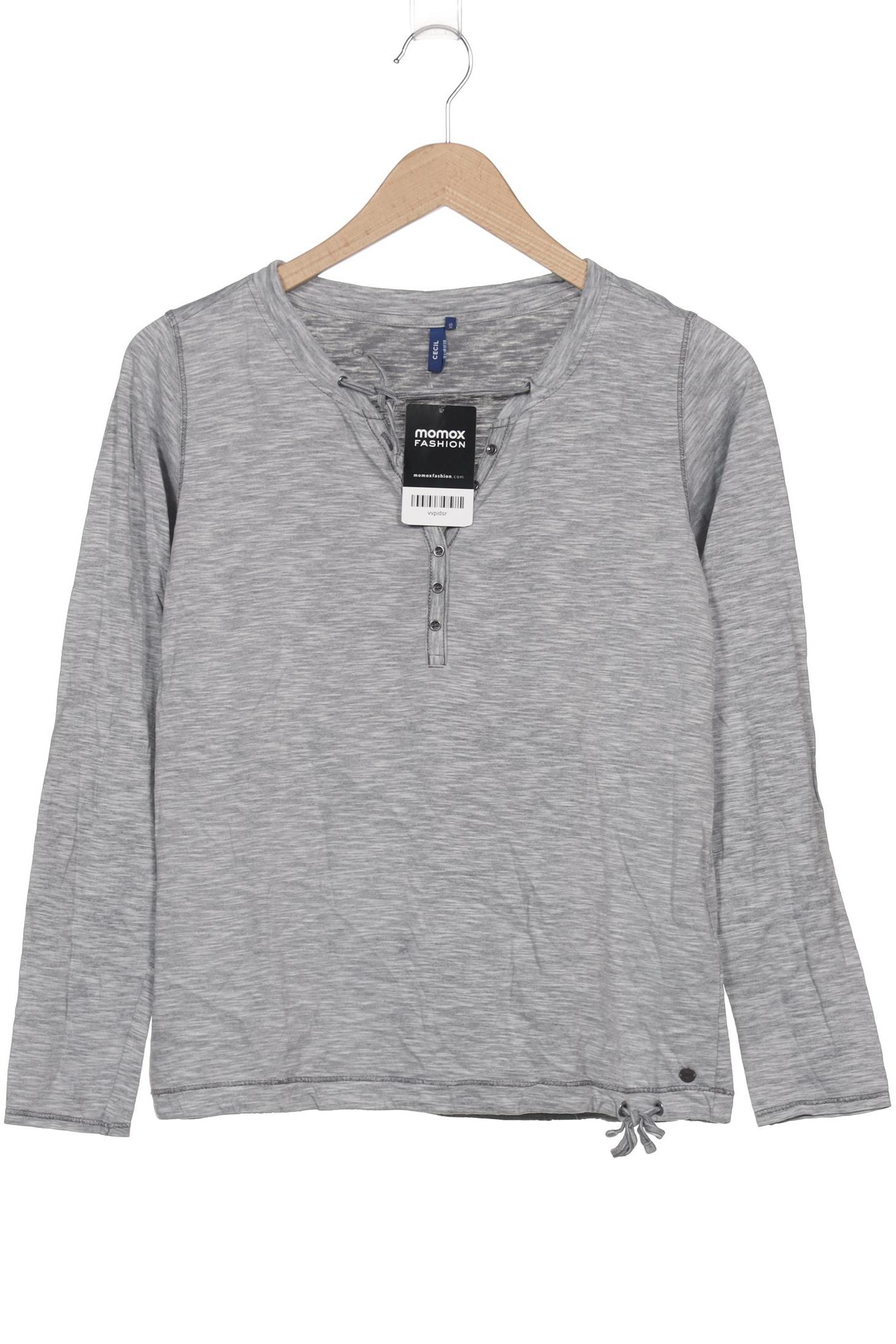

Cecil Damen Langarmshirt, grau, Gr. 34