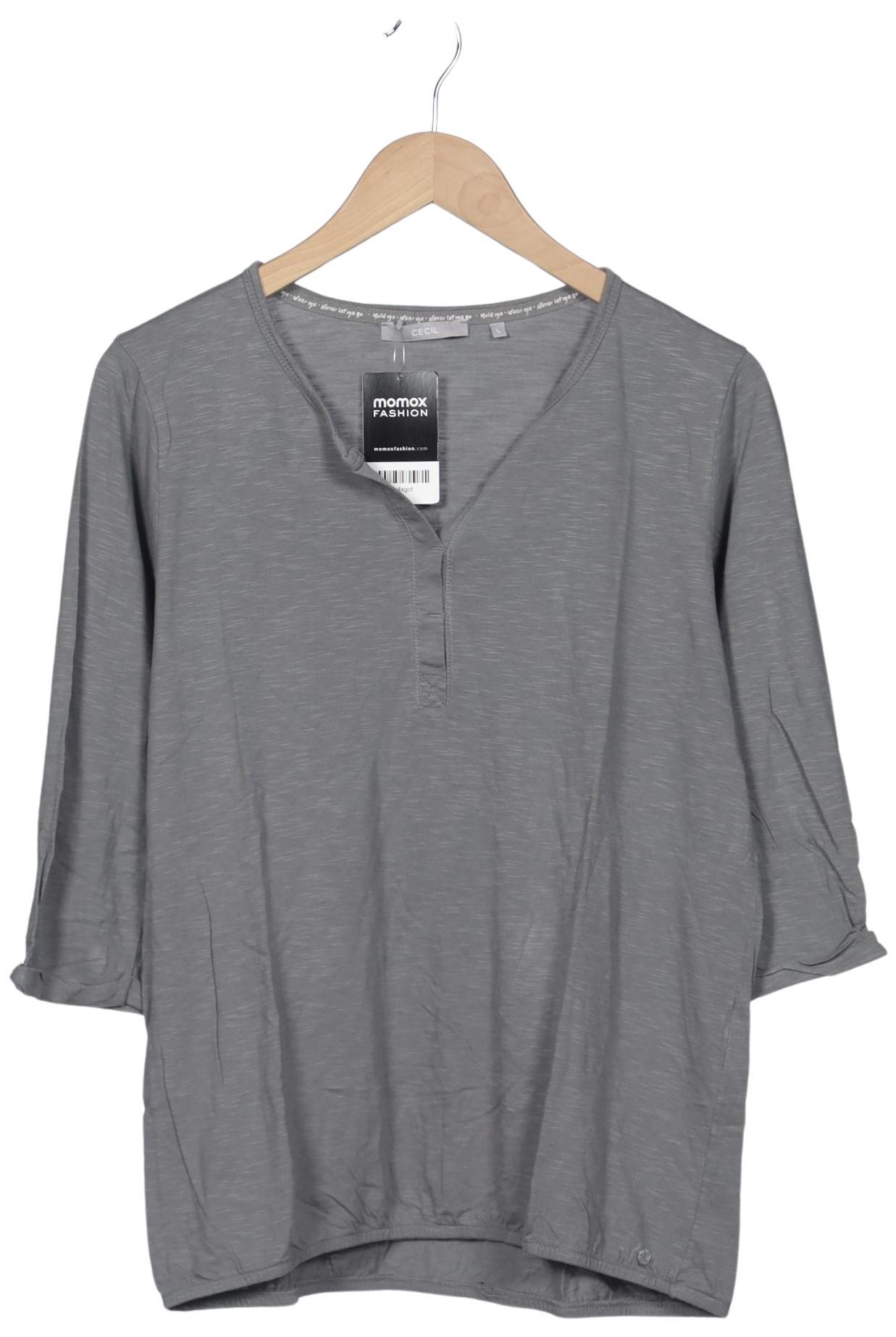 

Cecil Damen Langarmshirt, grau, Gr. 42