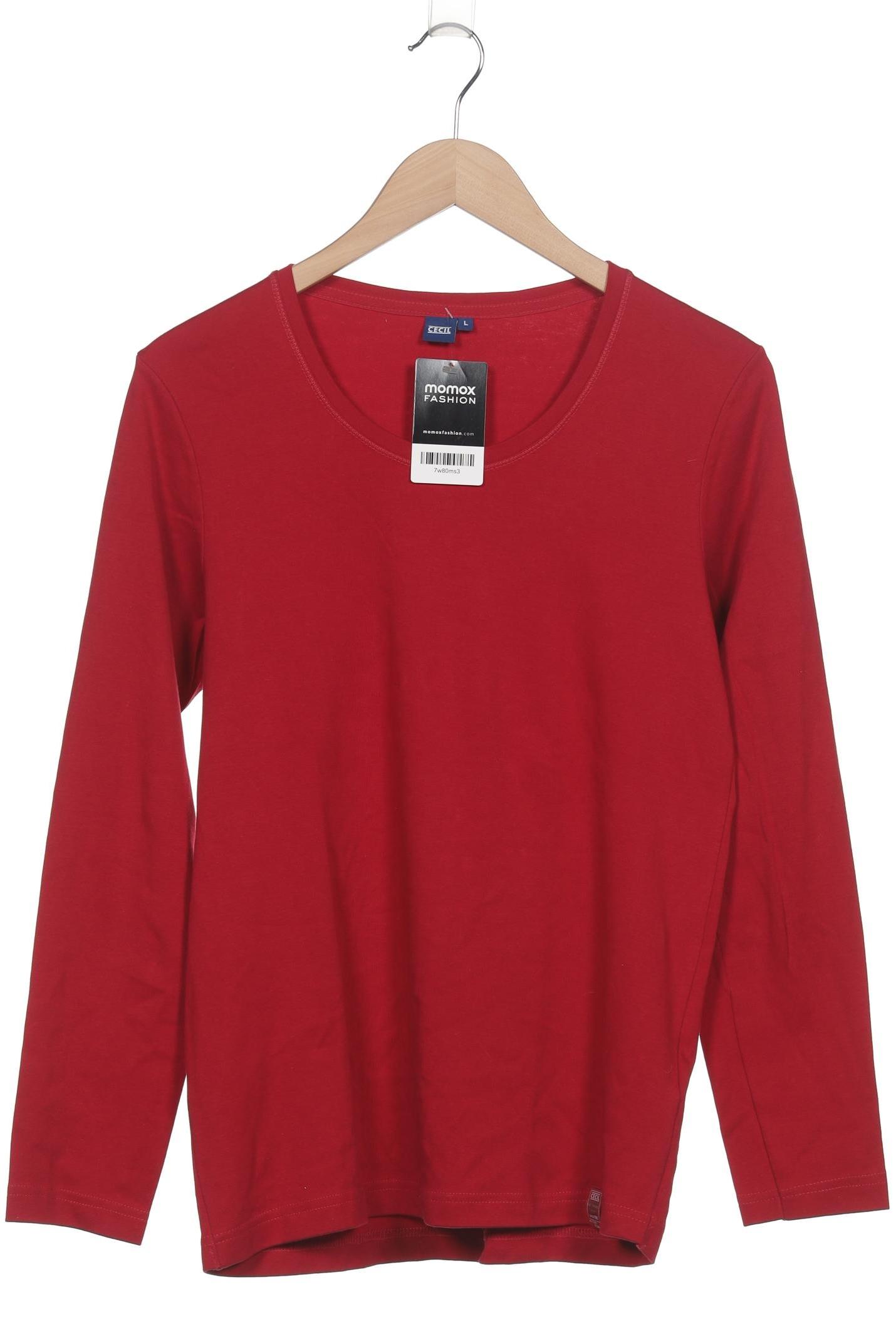 

Cecil Damen Langarmshirt, rot, Gr. 42
