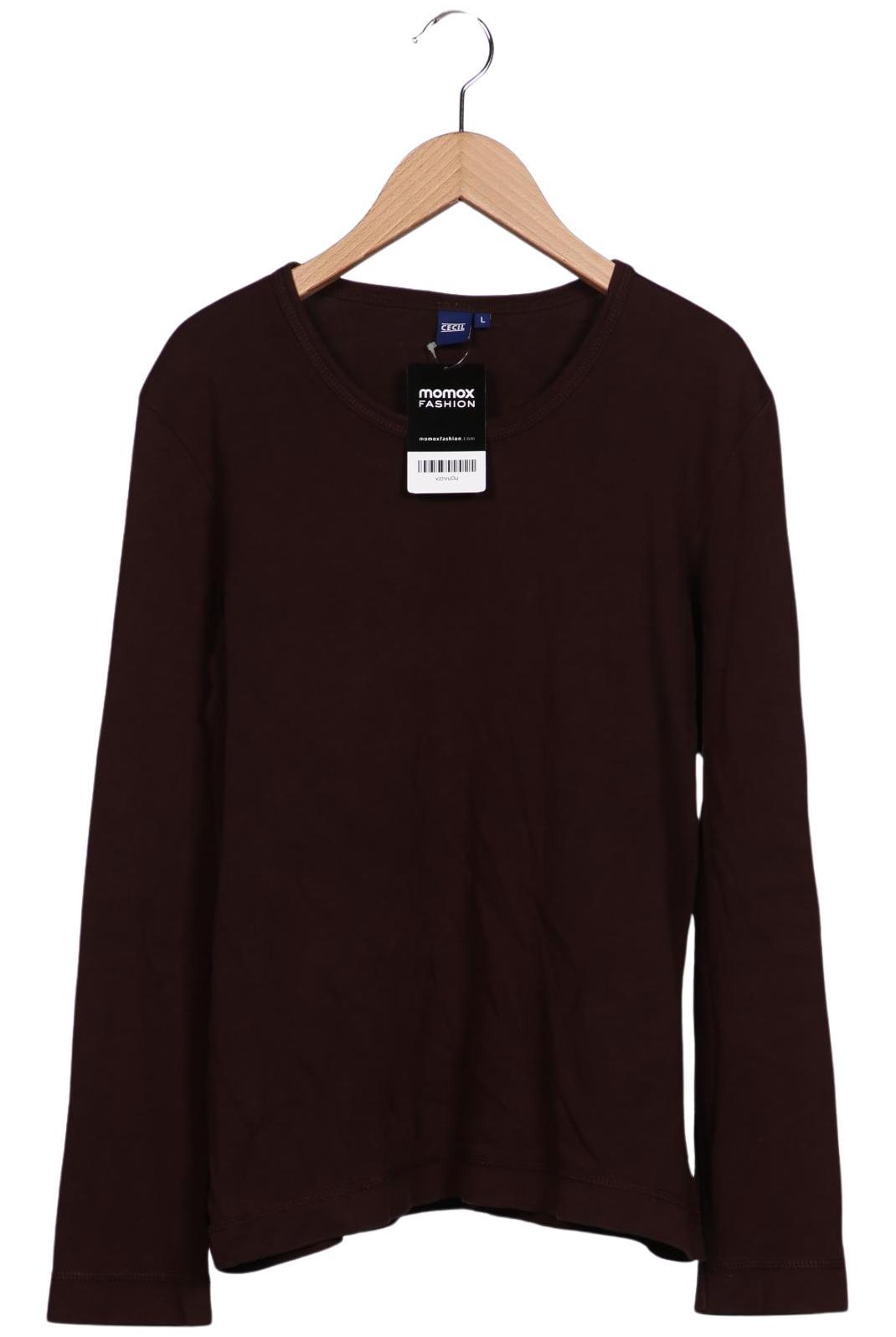 

Cecil Damen Langarmshirt, braun, Gr. 42