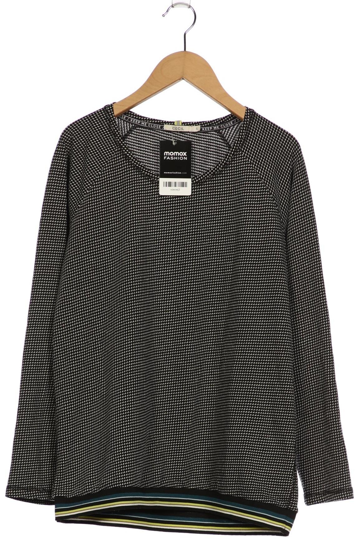 

Cecil Damen Langarmshirt, schwarz, Gr. 36
